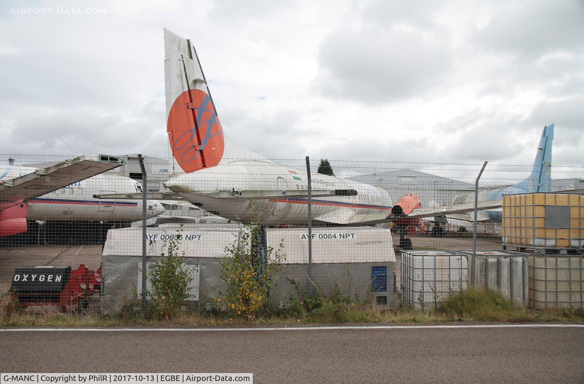 Aircraft G-MANC, 1992 British Aerospace ATP, c/n 2054, G-MANC (VT-FFA) 1992 BAe ATP Coventry, at EGBE, photo by PhilR