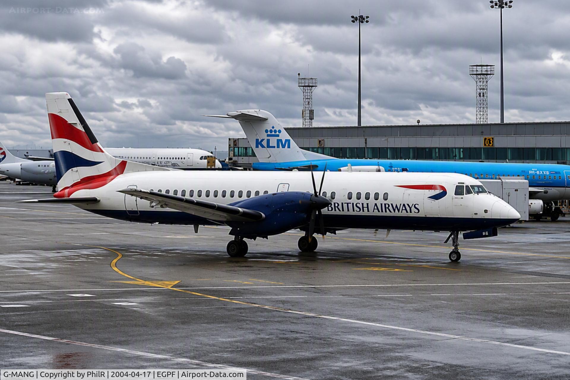 Aircraft G-MANG, 1989 British Aerospace ATP, c/n 2018, G-MANG 1989 BAe ATP BA MAN, at EGPF, photo by PhilR