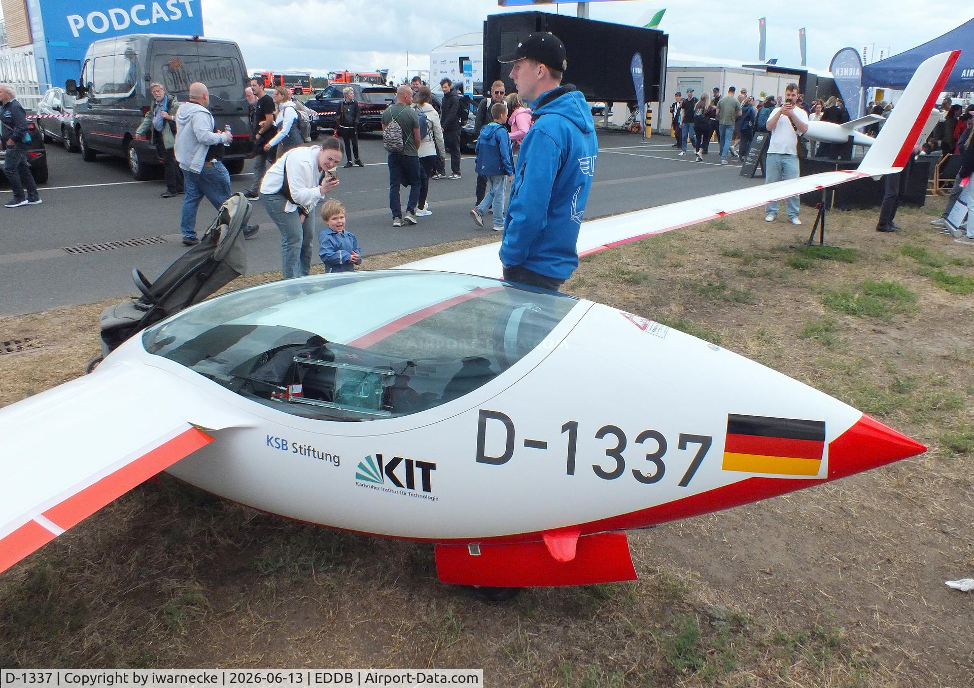 Aircraft D-1337, 2026 Akaflieg Karlsruhe AK-X, c/n 01, Akaflieg Karlsruhe AK-X at ILA 2026, Berlin, at EDDB, photo by iwarnecke