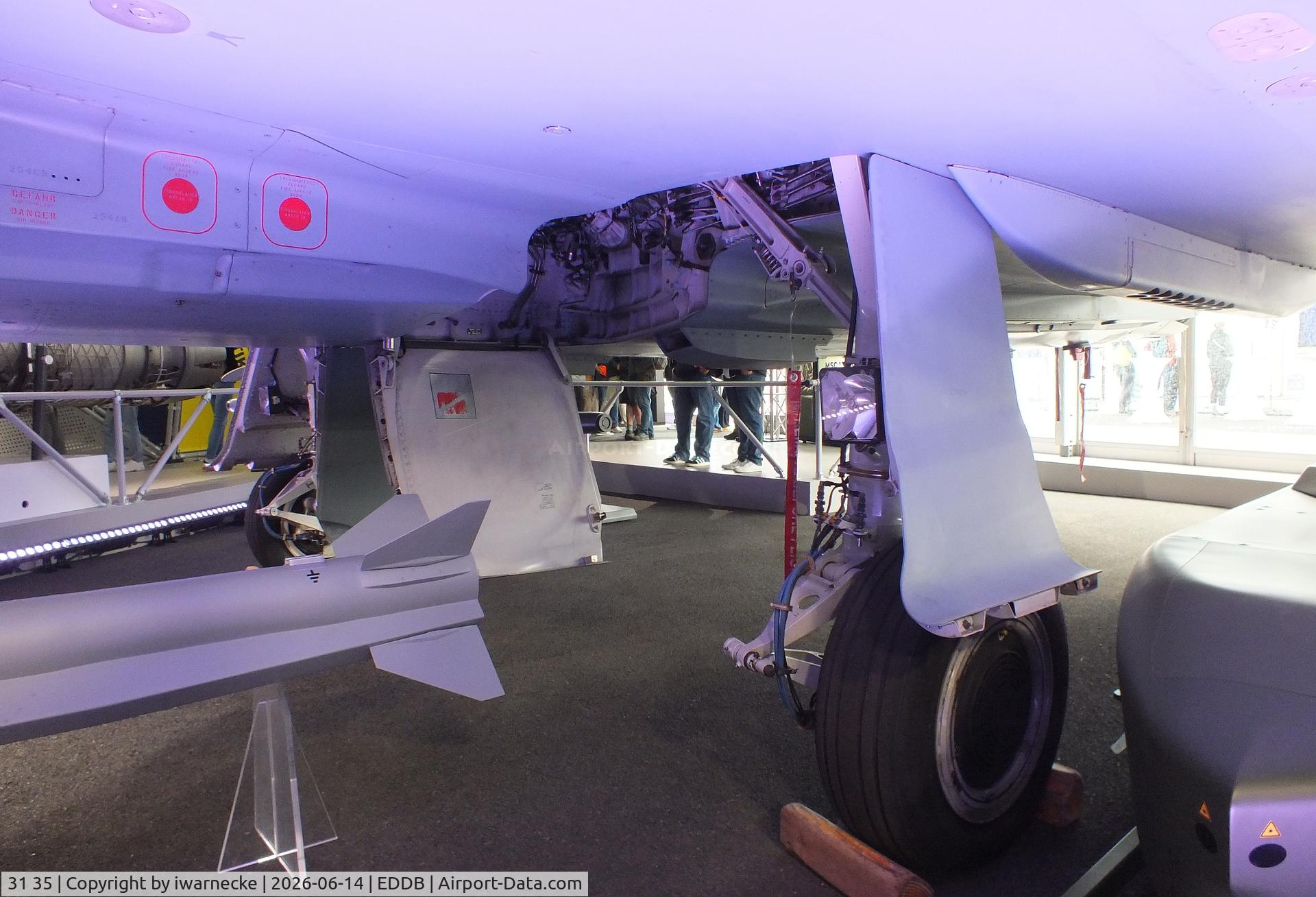 Aircraft 31 35, Eurofighter EF-2000 Typhoon S, c/n GS095, Eurofighter EF2000 of the Luftwaffe (German Air Force) at ILA 2026, Berlin, at EDDB, photo by iwarnecke