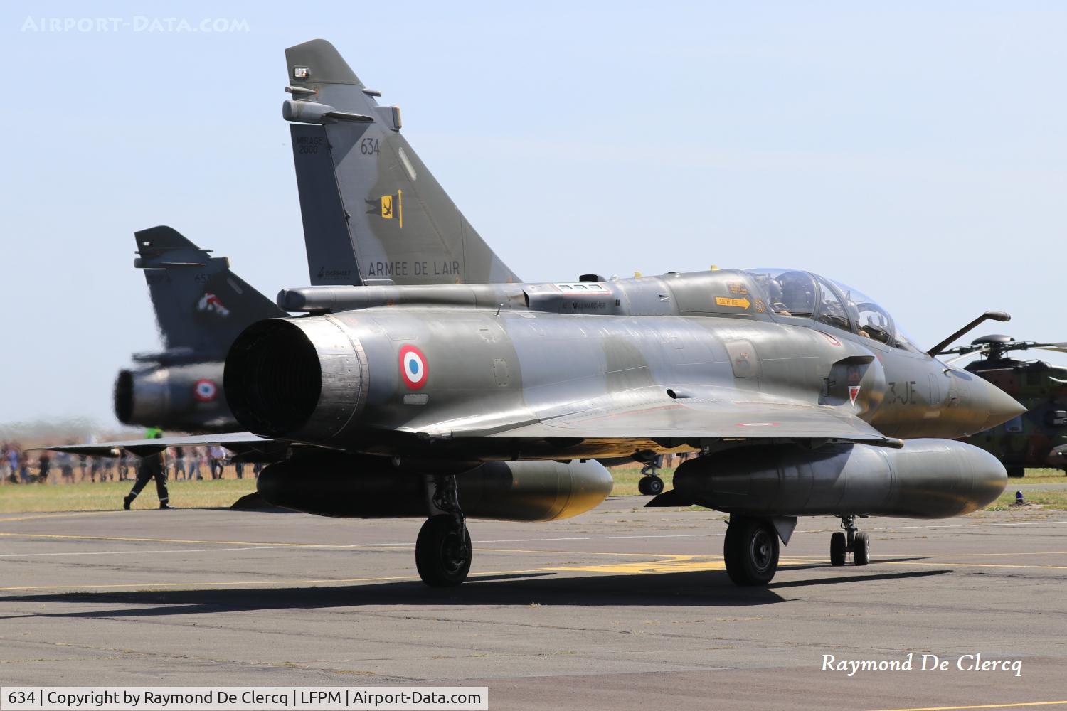 Aircraft 634, Dassault Mirage 2000D, c/n 436, 634 3-JE at Air Legend Melun on 05-09-2026., at LFPM, photo by Raymond De Clercq