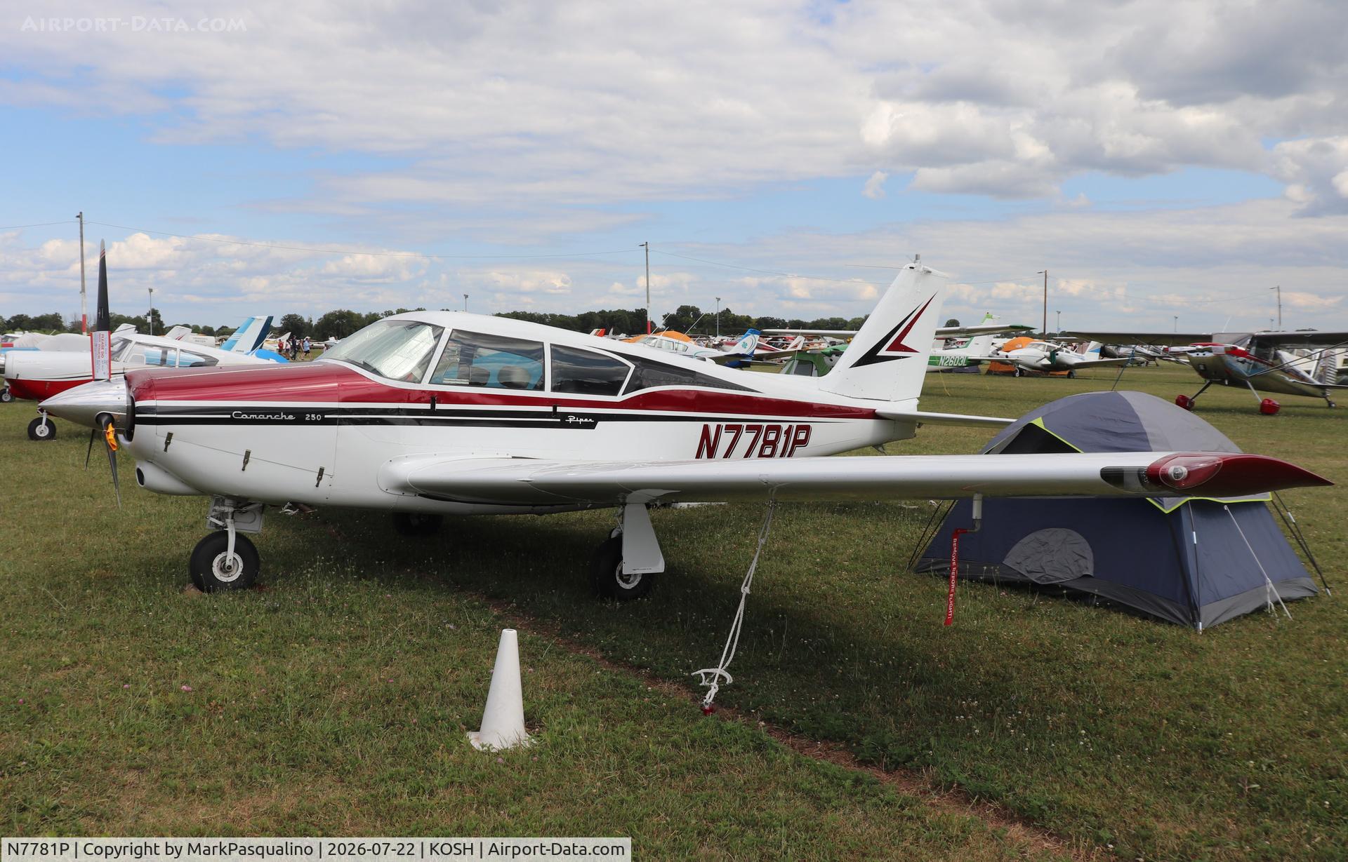 Aircraft N7781P, 1962 Piper PA-24-250 Comanche, c/n 24-2998, Piper PA-24-250, at KOSH, photo by MarkPasqualino
