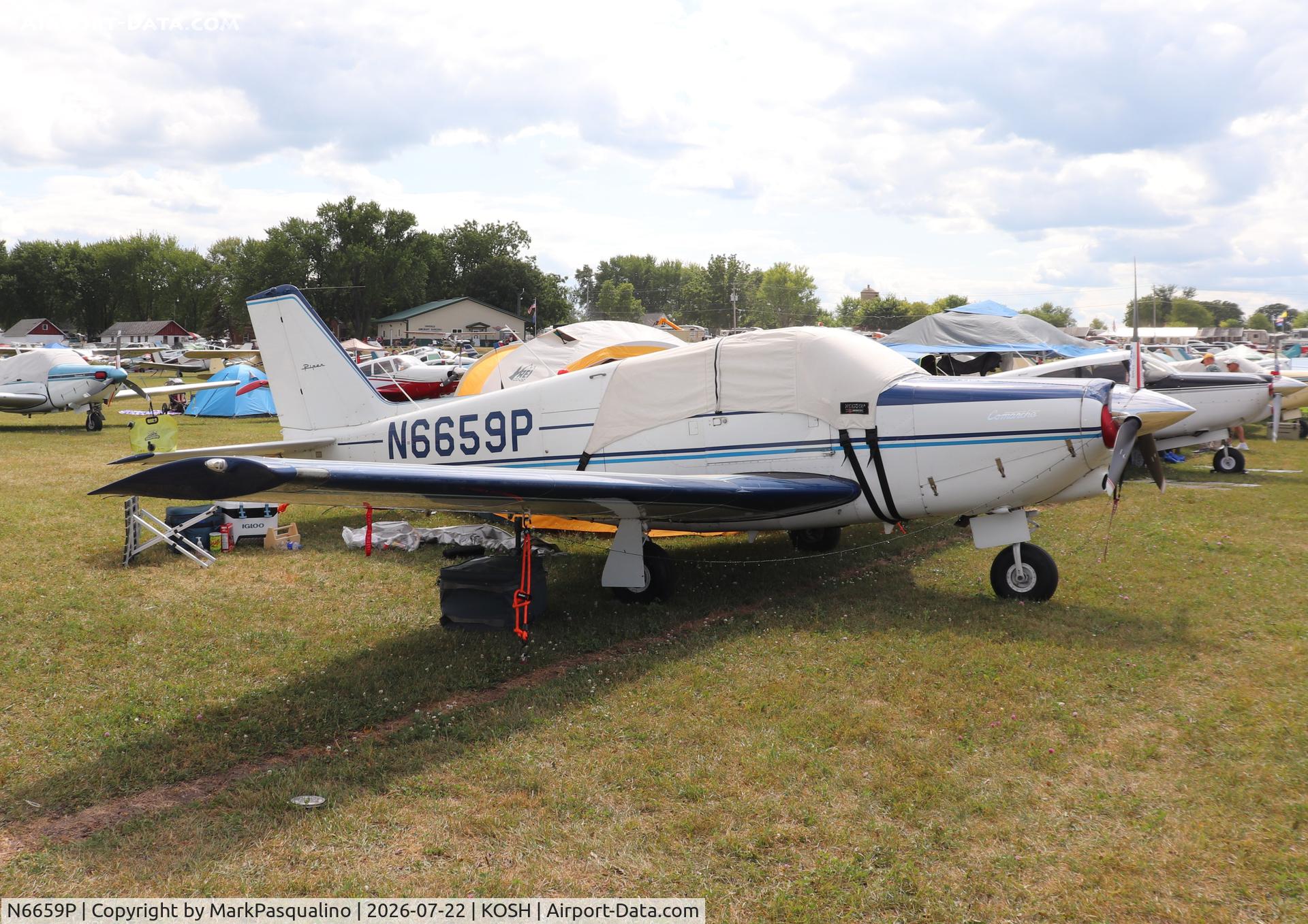 Aircraft N6659P, 1960 Piper PA-24-250 Comanche, c/n 24-1782, Piper PA-24-250, at KOSH, photo by MarkPasqualino