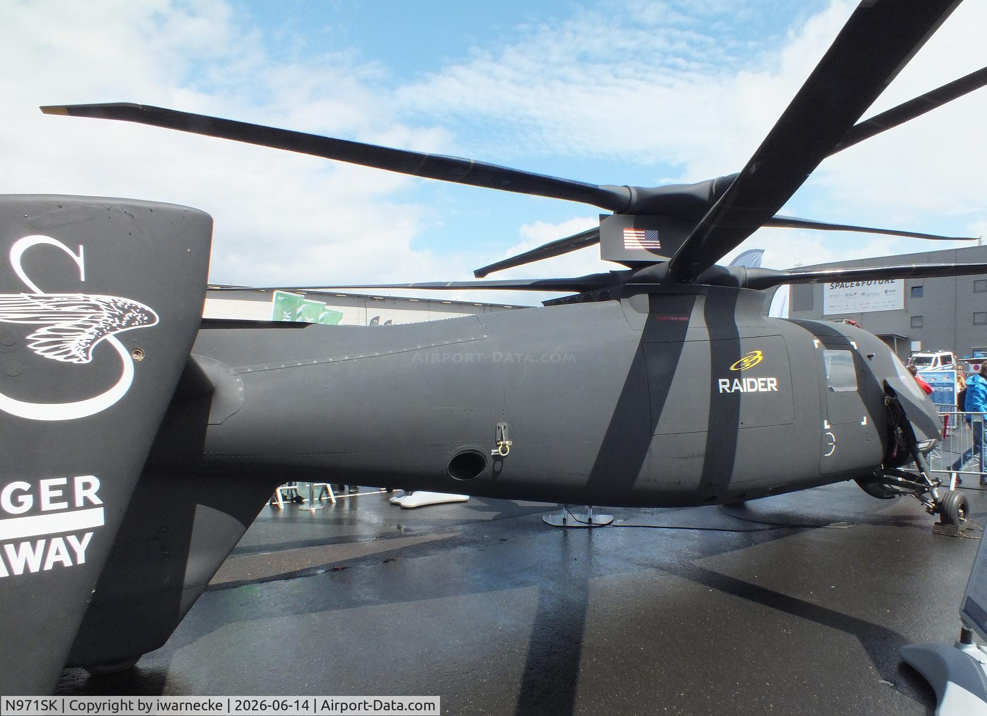 Aircraft N971SK, 2014 Sikorsky S-97A Raider, c/n 0001, Sikorsky S-97A Raider (now de-registered) at ILA 2026, Berlin, photo by iwarnecke