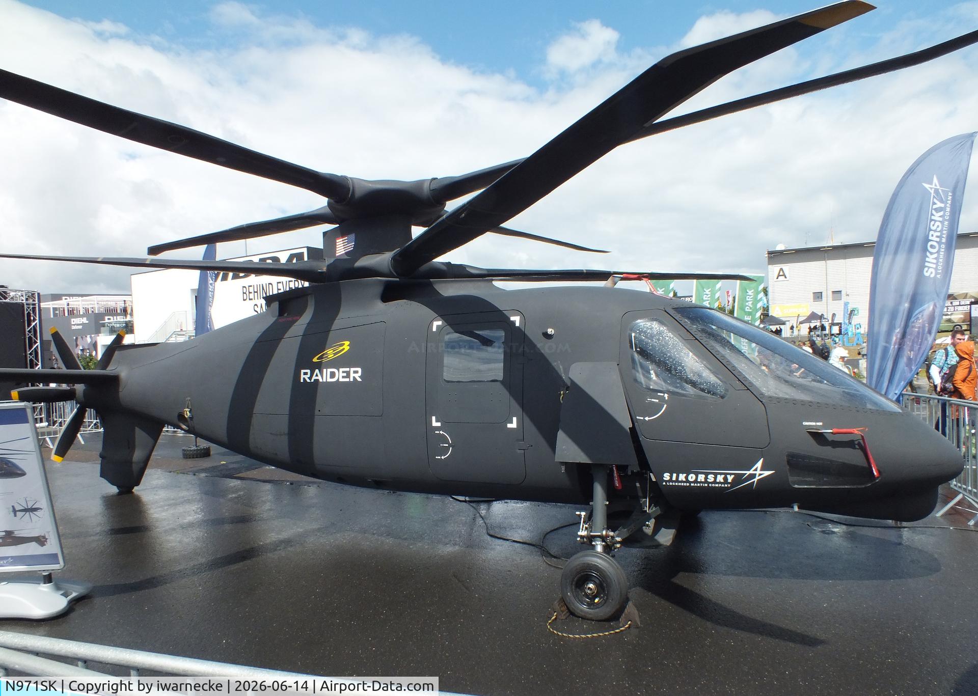 Aircraft N971SK, 2014 Sikorsky S-97A Raider, c/n 0001, Sikorsky S-97A Raider (now de-registered) at ILA 2026, Berlin, photo by iwarnecke