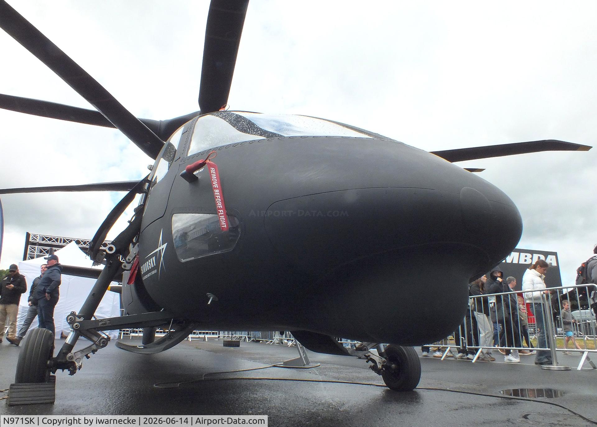 Aircraft N971SK, 2014 Sikorsky S-97A Raider, c/n 0001, Sikorsky S-97A Raider (now de-registered) at ILA 2026, Berlin, photo by iwarnecke