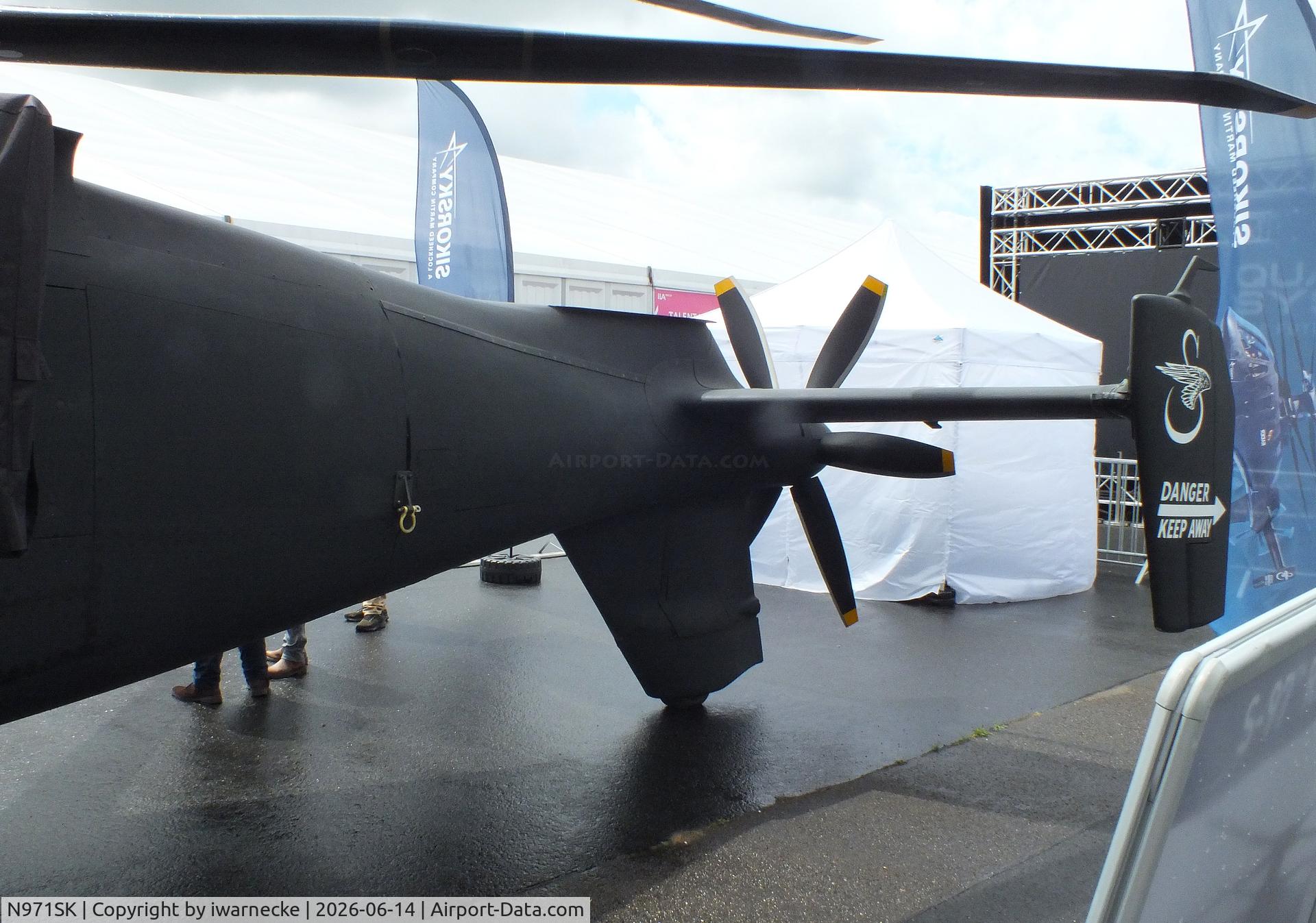 Aircraft N971SK, 2014 Sikorsky S-97A Raider, c/n 0001, Sikorsky S-97A Raider (now de-registered) at ILA 2026, Berlin, photo by iwarnecke