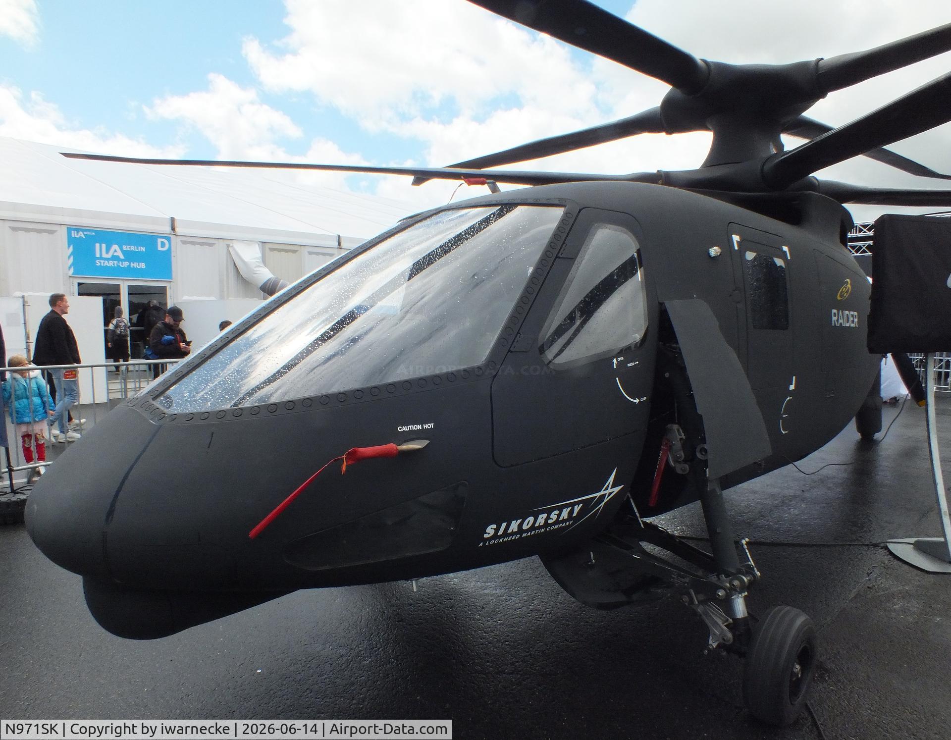 Aircraft N971SK, 2014 Sikorsky S-97A Raider, c/n 0001, Sikorsky S-97A Raider (now de-registered) at ILA 2026, Berlin, photo by iwarnecke