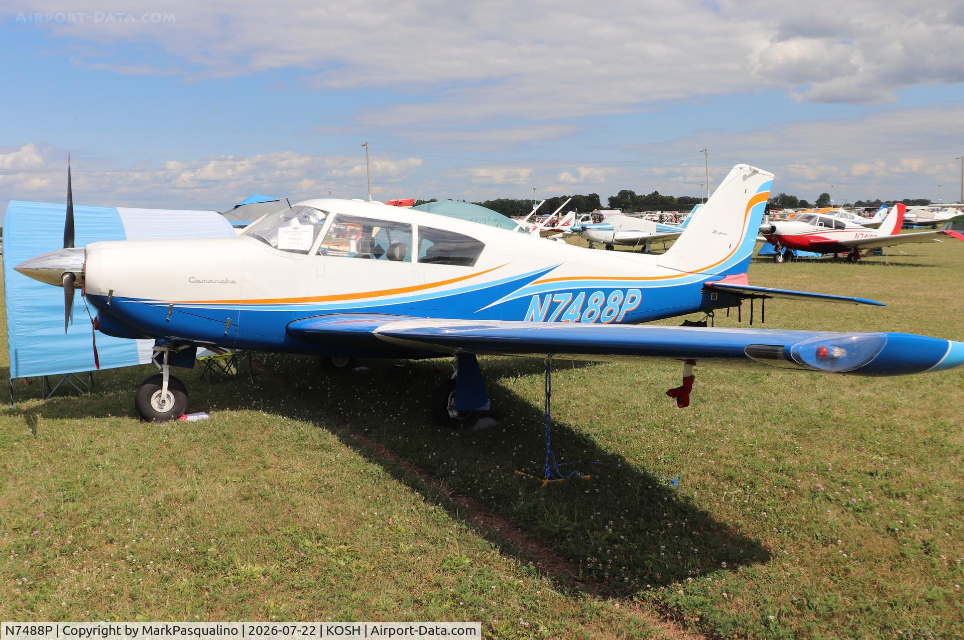 Aircraft N7488P, 1961 Piper PA-24, c/n 24-2681, Piper PA-24, at KOSH, photo by MarkPasqualino