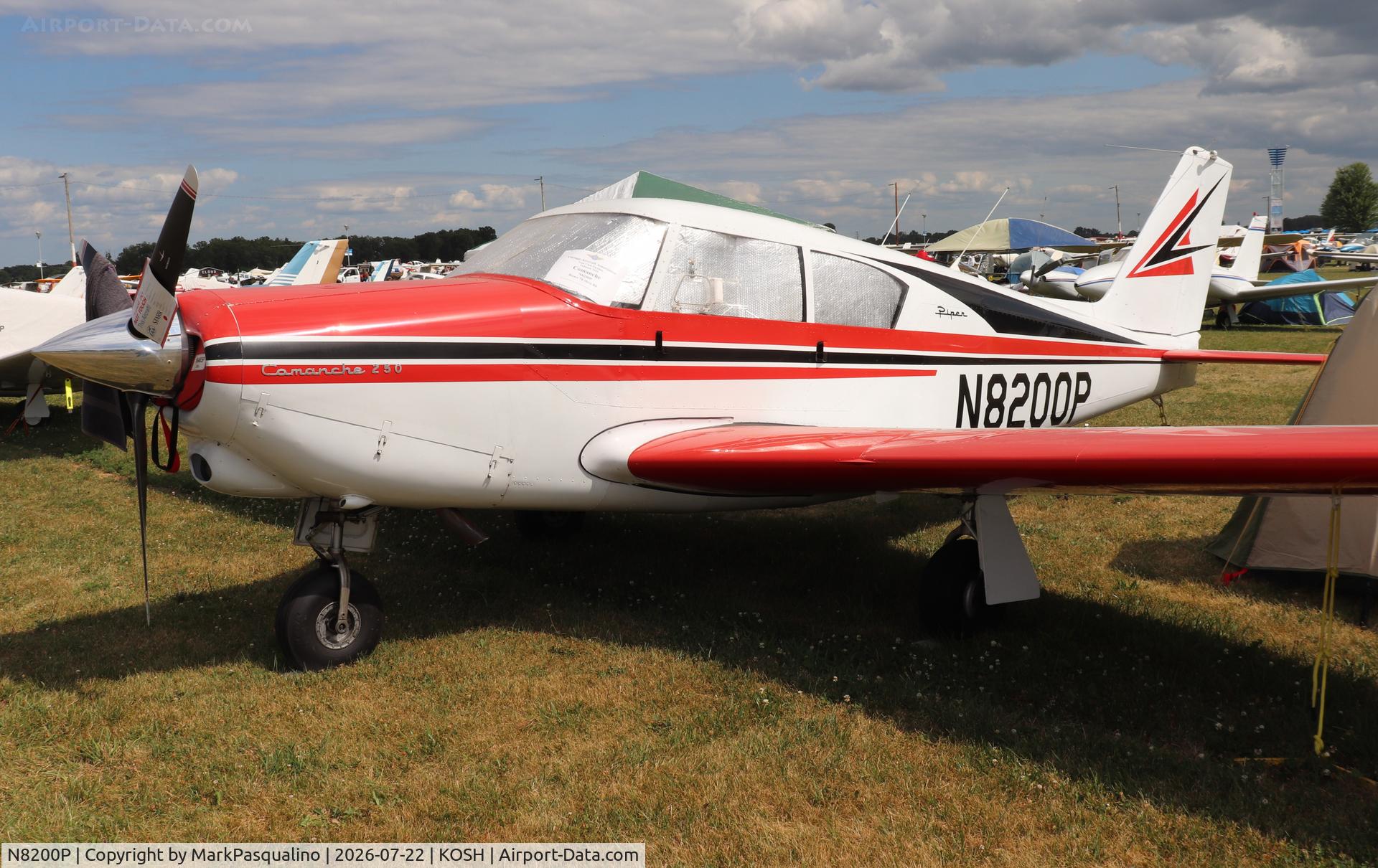Aircraft N8200P, 1963 Piper PA-24-250 Comanche, c/n 24-3452, Piper PA-24-250, at KOSH, photo by MarkPasqualino