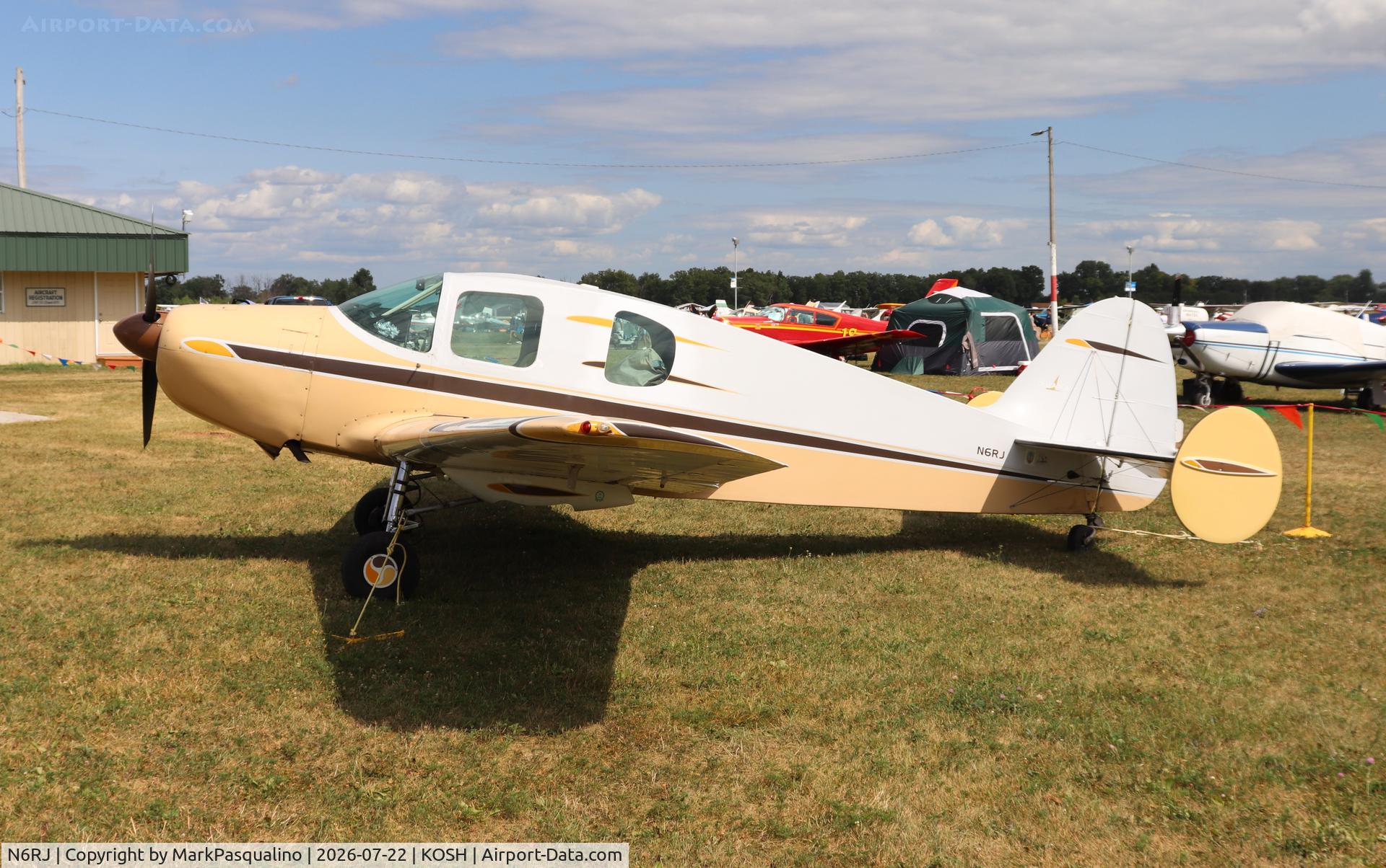 Aircraft N6RJ, 1950 Bellanca 14-19 Cruisair Senior, c/n 2062, Bellanca 14-19, at KOSH, photo by MarkPasqualino