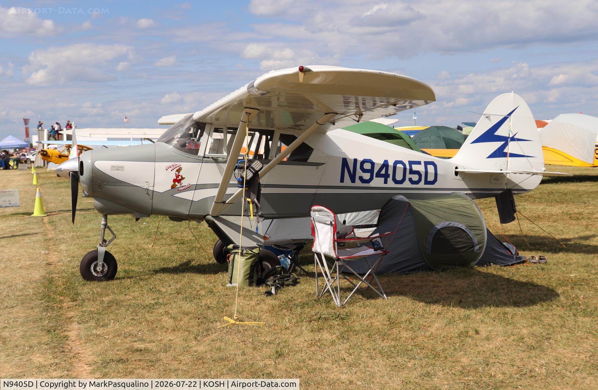 Aircraft N9405D, 1958 Piper PA-22-160 Tri Pacer, c/n 22-6378, Piper PA-22-160, at KOSH, photo by MarkPasqualino
