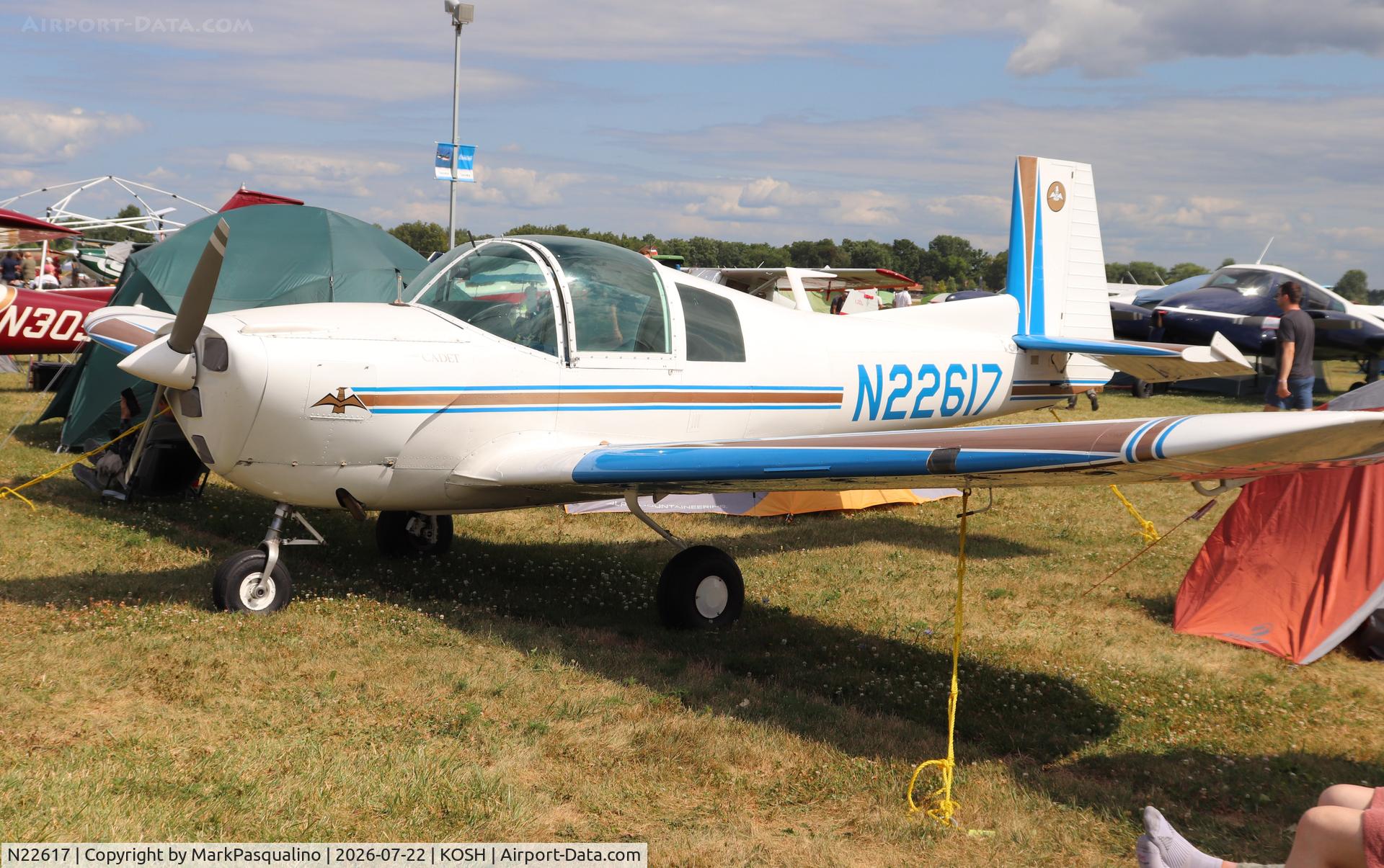 Aircraft N22617, 1970 Mooney M10 Cadet, c/n 700030, Mooney M10, at KOSH, photo by MarkPasqualino