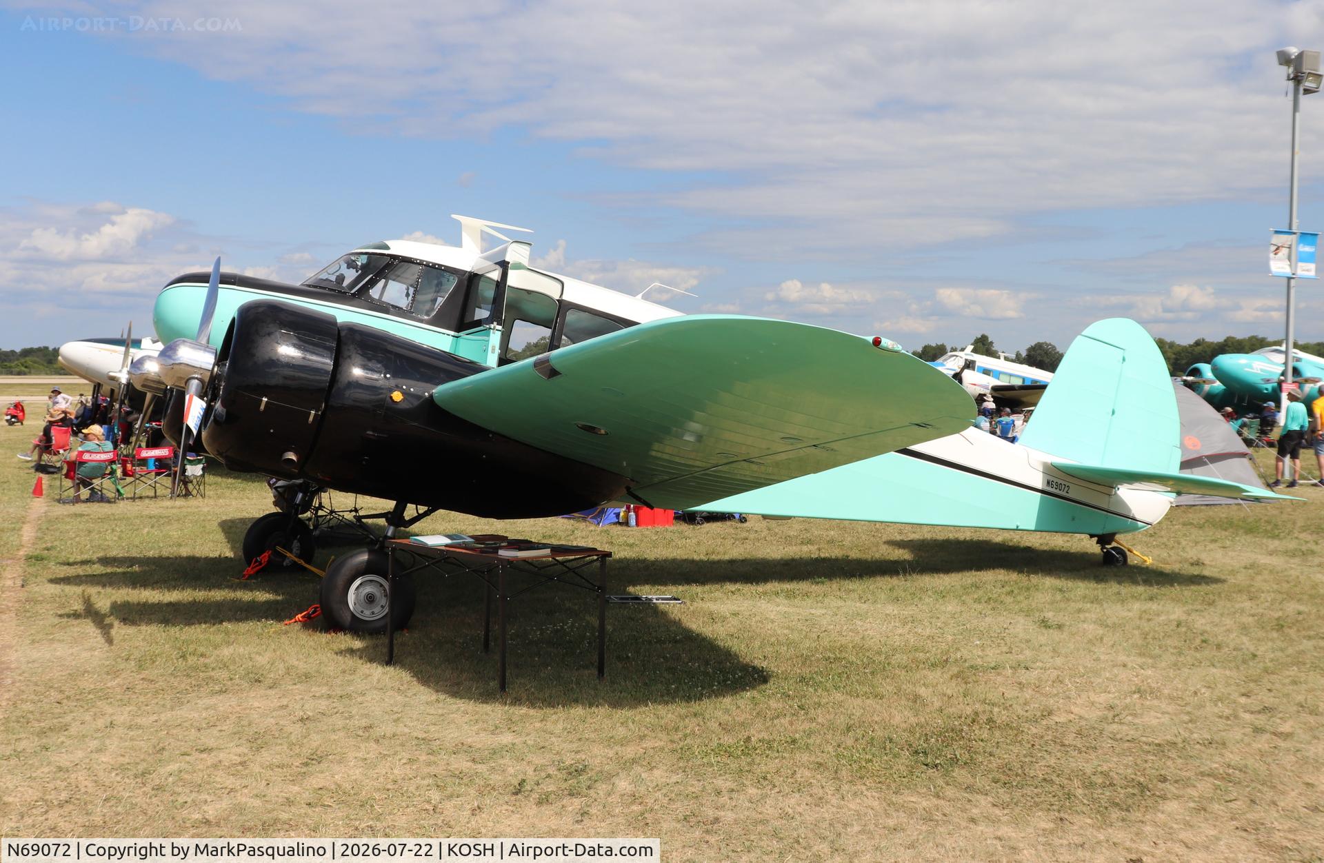 Aircraft N69072, 1945 Cessna T-50 Bobcat, c/n 3105, Cessna T-50, at KOSH, photo by MarkPasqualino