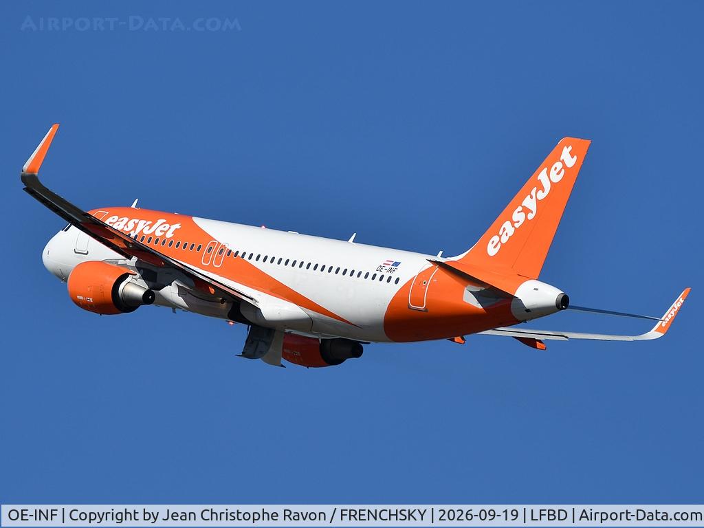 Aircraft OE-INF, 2017 Airbus A320-214, c/n 7785, Bordeaux (BOD) Tenerife (TFS) U21851, at LFBD, photo by Jean Christophe Ravon / FRENCHSKY