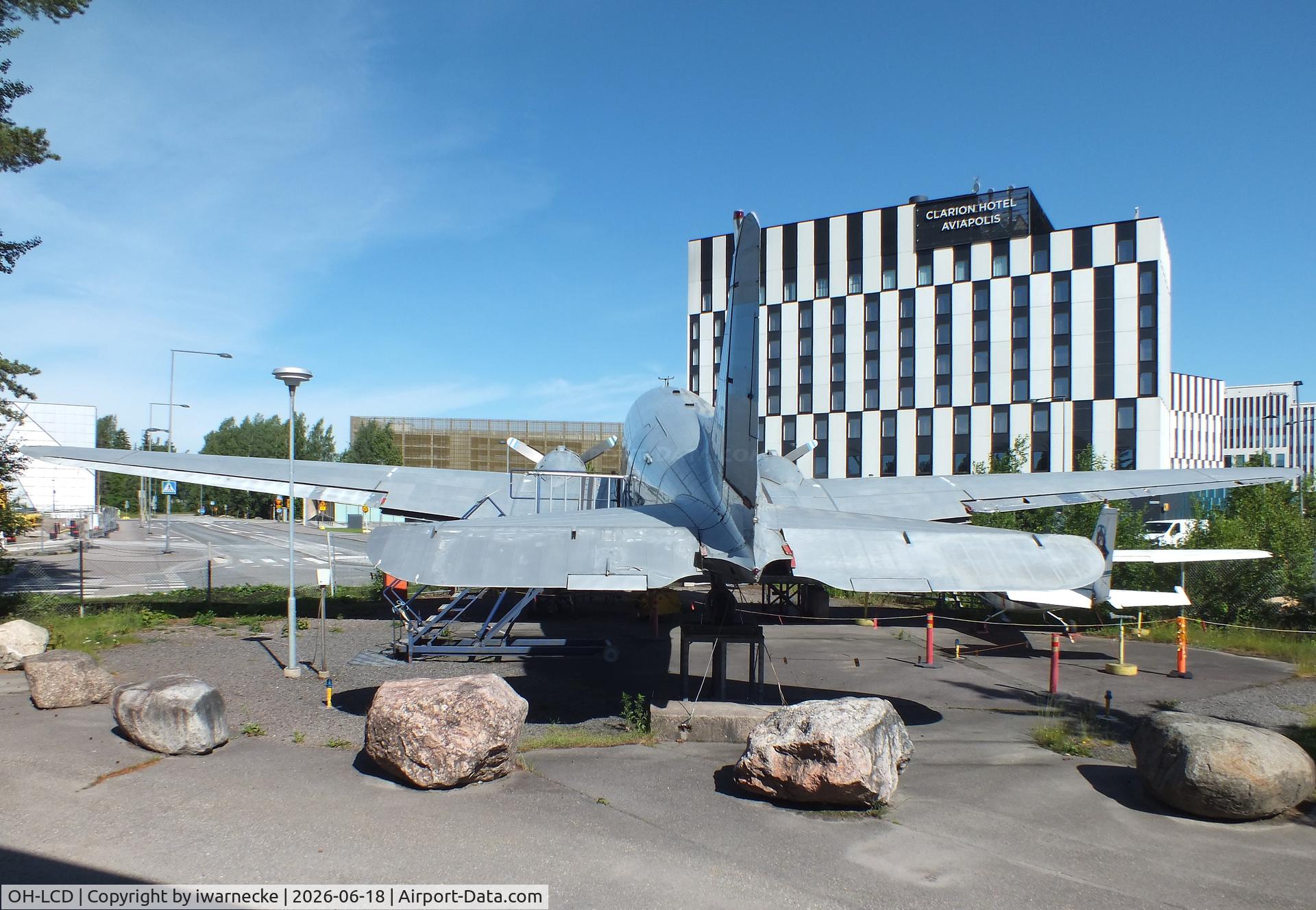 Aircraft OH-LCD, 1943 Douglas C-47A-75-DL, c/n 19309, Douglas DC-3C-S1C3-G (built as C-47A-75-DL) at the Suomen Ilmailumuseo (Finnish Aviation Museum), Vantaa, photo by iwarnecke