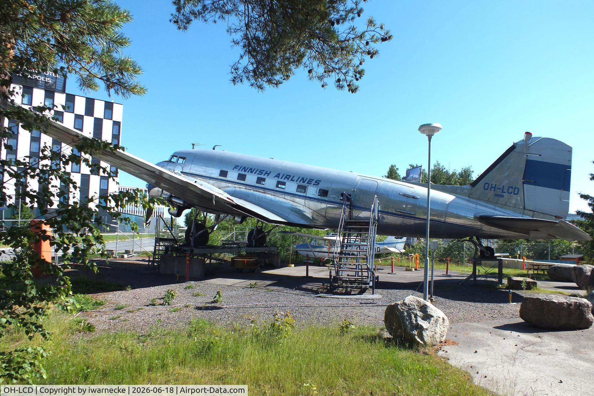 Aircraft OH-LCD, 1943 Douglas C-47A-75-DL, c/n 19309, Douglas DC-3C-S1C3-G (built as C-47A-75-DL) at the Suomen Ilmailumuseo (Finnish Aviation Museum), Vantaa, photo by iwarnecke