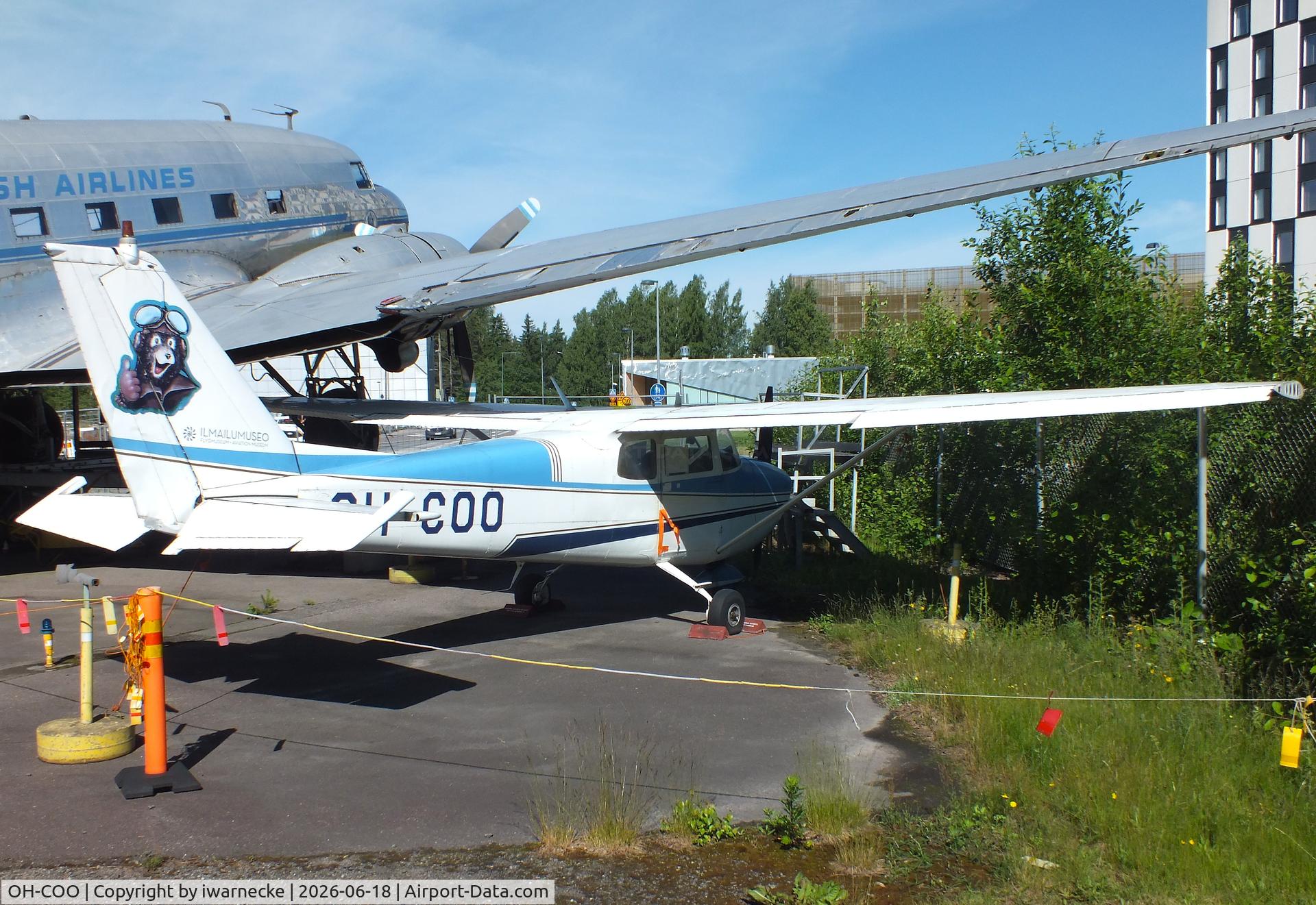 Aircraft OH-COO, Cessna 172C Skyhawk, c/n 48855, Cessna 172C Skyhawk at the Suomen Ilmailumuseo (Finnish Aviation Museum), Vantaa, photo by iwarnecke