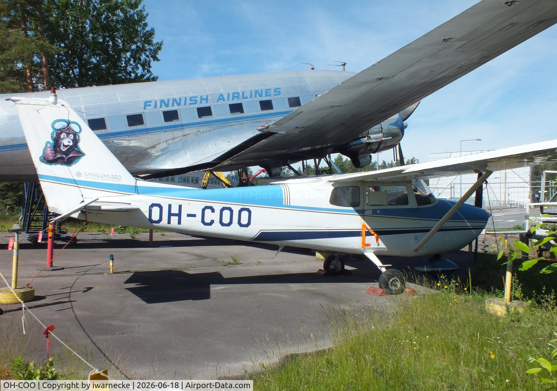 Aircraft OH-COO, Cessna 172C Skyhawk, c/n 48855, Cessna 172C Skyhawk at the Suomen Ilmailumuseo (Finnish Aviation Museum), Vantaa, photo by iwarnecke