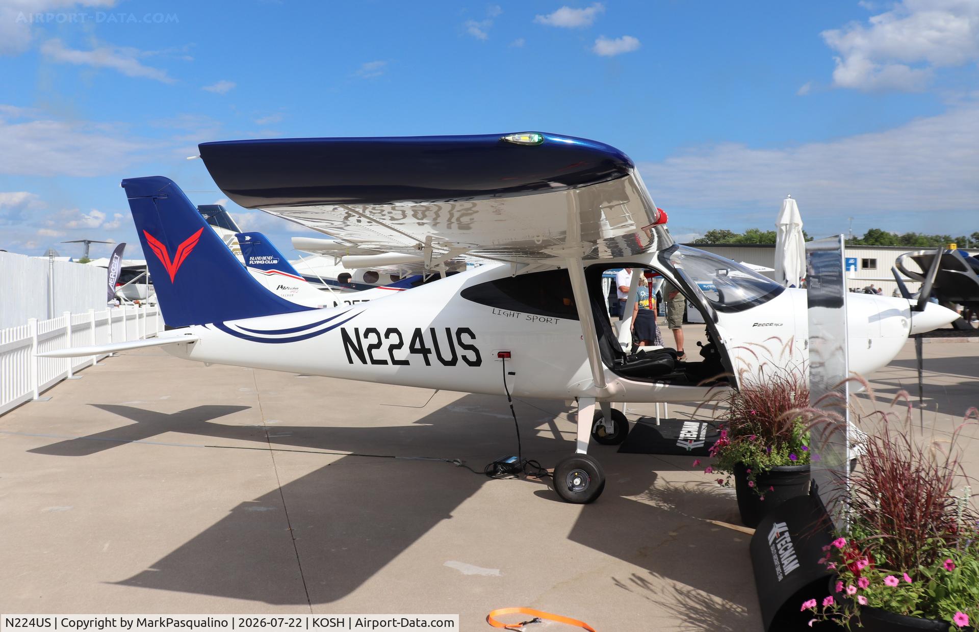 Aircraft N224US, 2025 Tecnam P2008, c/n 224, Tecnam P2008, at KOSH, photo by MarkPasqualino