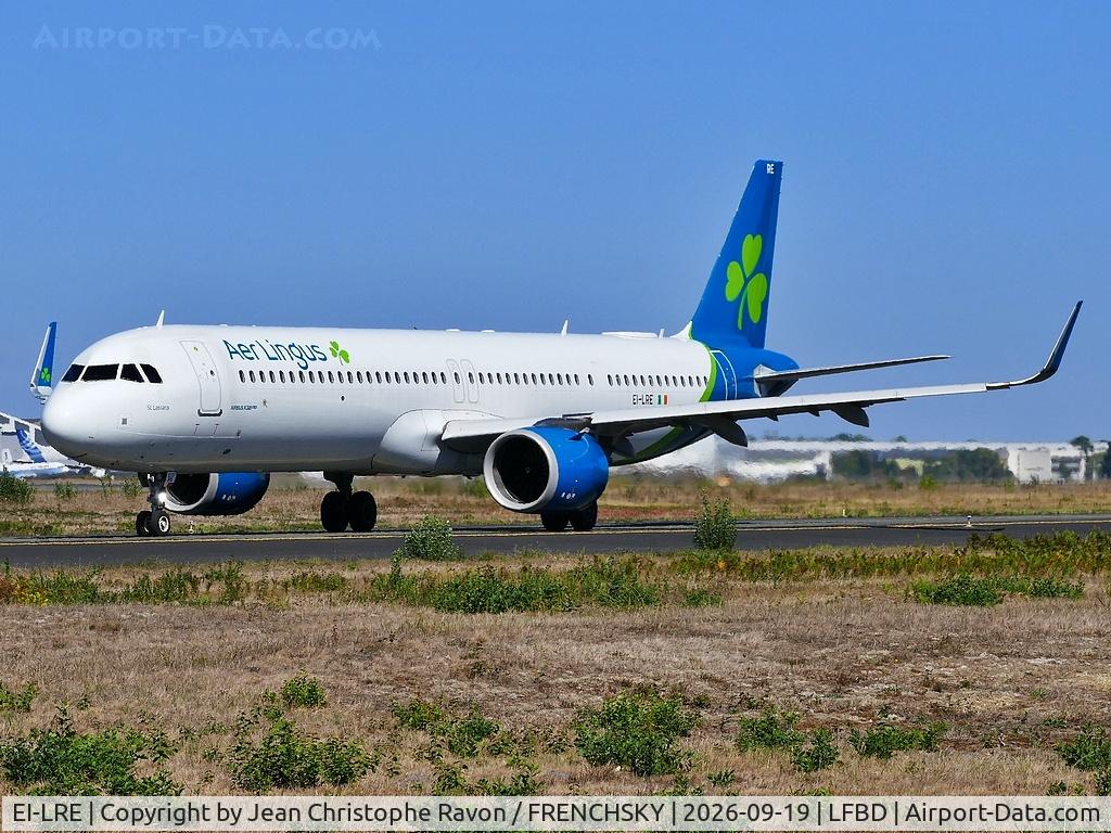 Aircraft EI-LRE, 2020 Airbus A321-253NX, c/n 10245, Bordeaux (BOD) Dublin (DUB) EI505, at LFBD, photo by Jean Christophe Ravon / FRENCHSKY