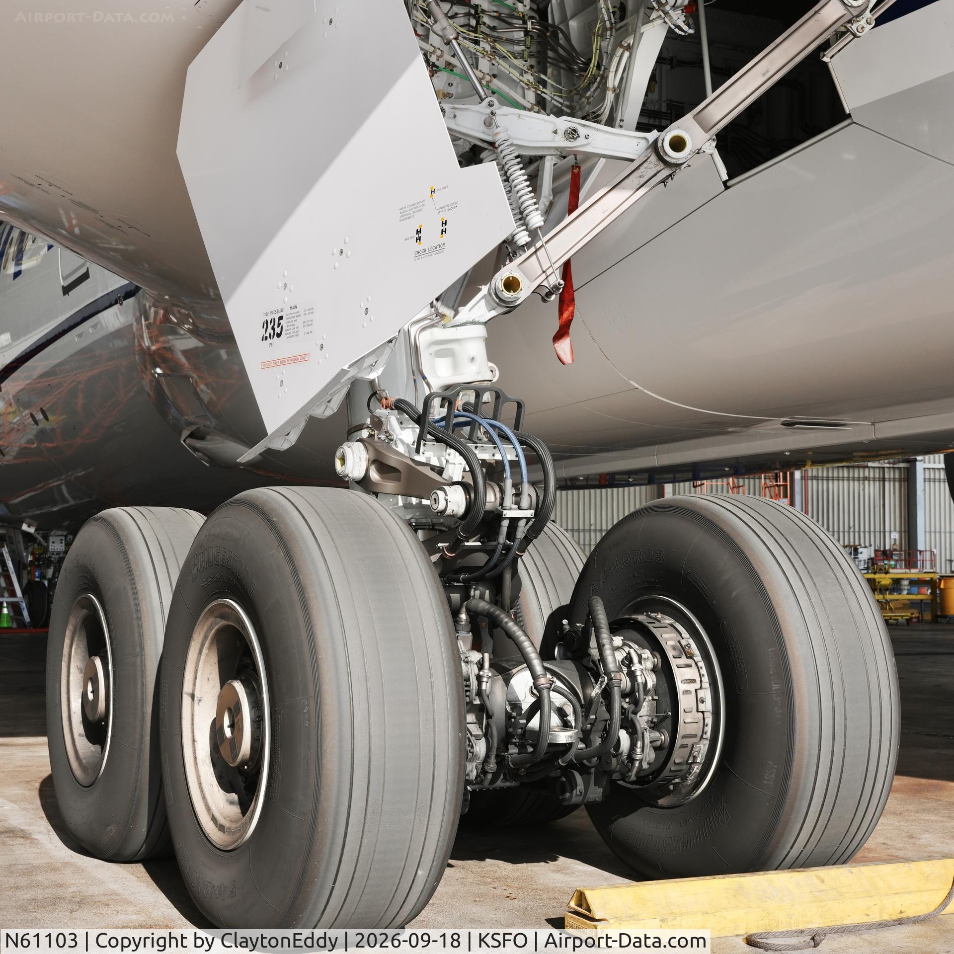Aircraft N61103, 2026 Boeing 787-9 Dreamliner Dreamliner, c/n 68649 l/n 1281, SFO 2026, at KSFO, photo by ClaytonEddy