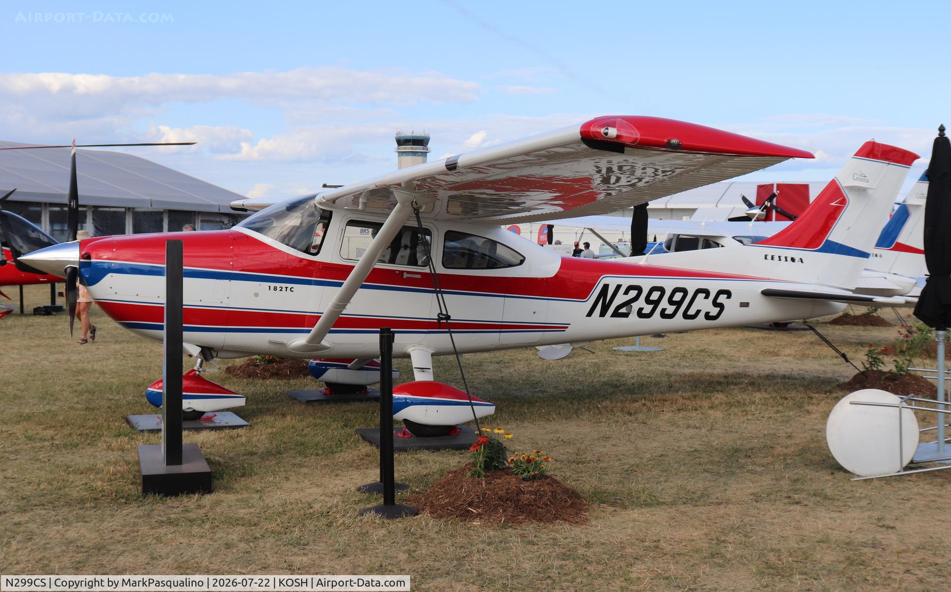 Aircraft N299CS, 2026 Cessna T182T Turbo Skylane, c/n T18209199, Cessna T182T, at KOSH, photo by MarkPasqualino