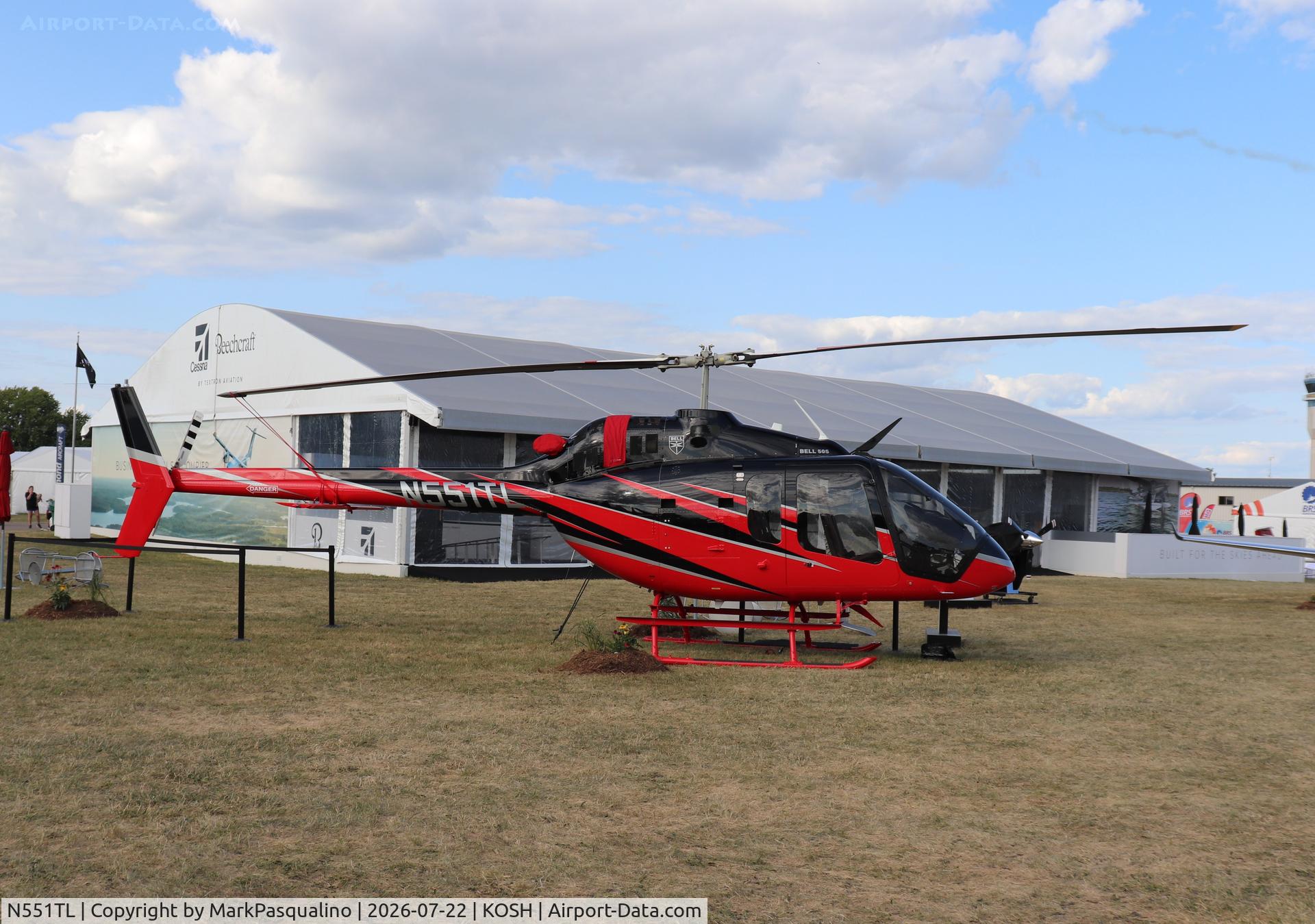Aircraft N551TL, 2022 Bell (Textron Canada Ltd)) 505, c/n 65445, Bell 505, at KOSH, photo by MarkPasqualino