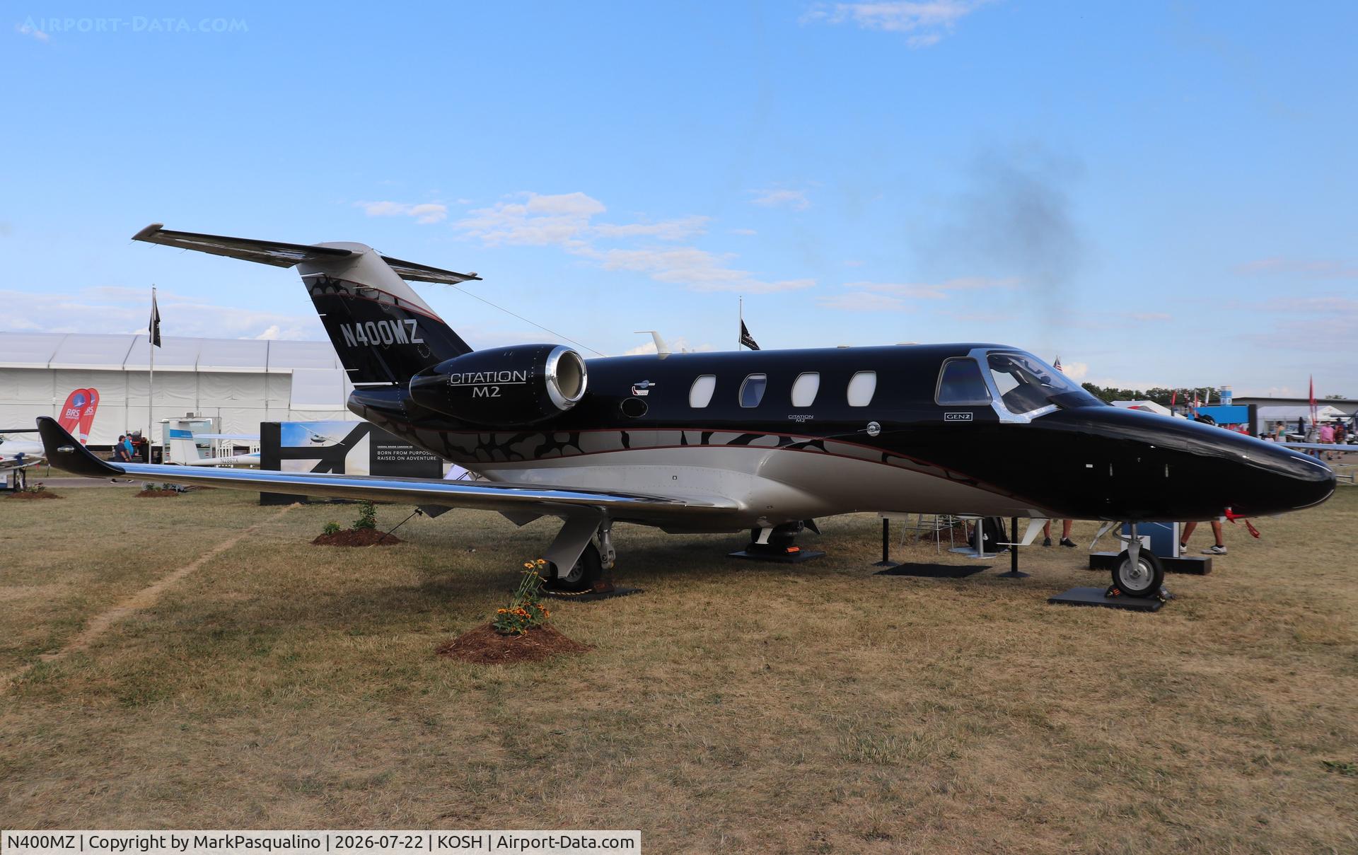 Aircraft N400MZ, 2025 Cessna 525 Citation M2 Gen2, c/n 525-1400, Cessna 525 Citation M2 Gen2, at KOSH, photo by MarkPasqualino