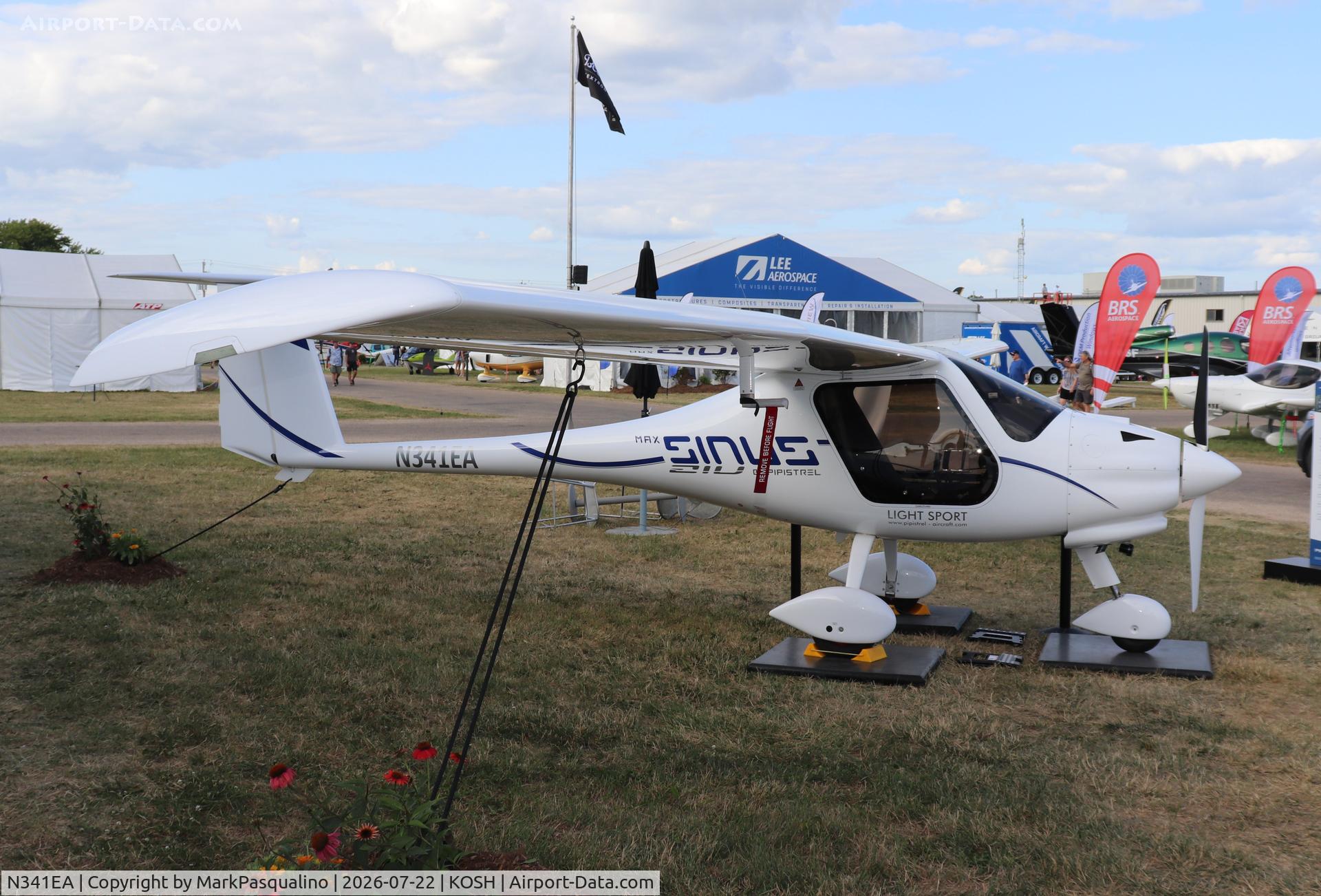 Aircraft N341EA, 2024 Pipistrel Sinus 912, c/n 1247 SFNM 912 LSA, Pipistrel Sinus 912, at KOSH, photo by MarkPasqualino