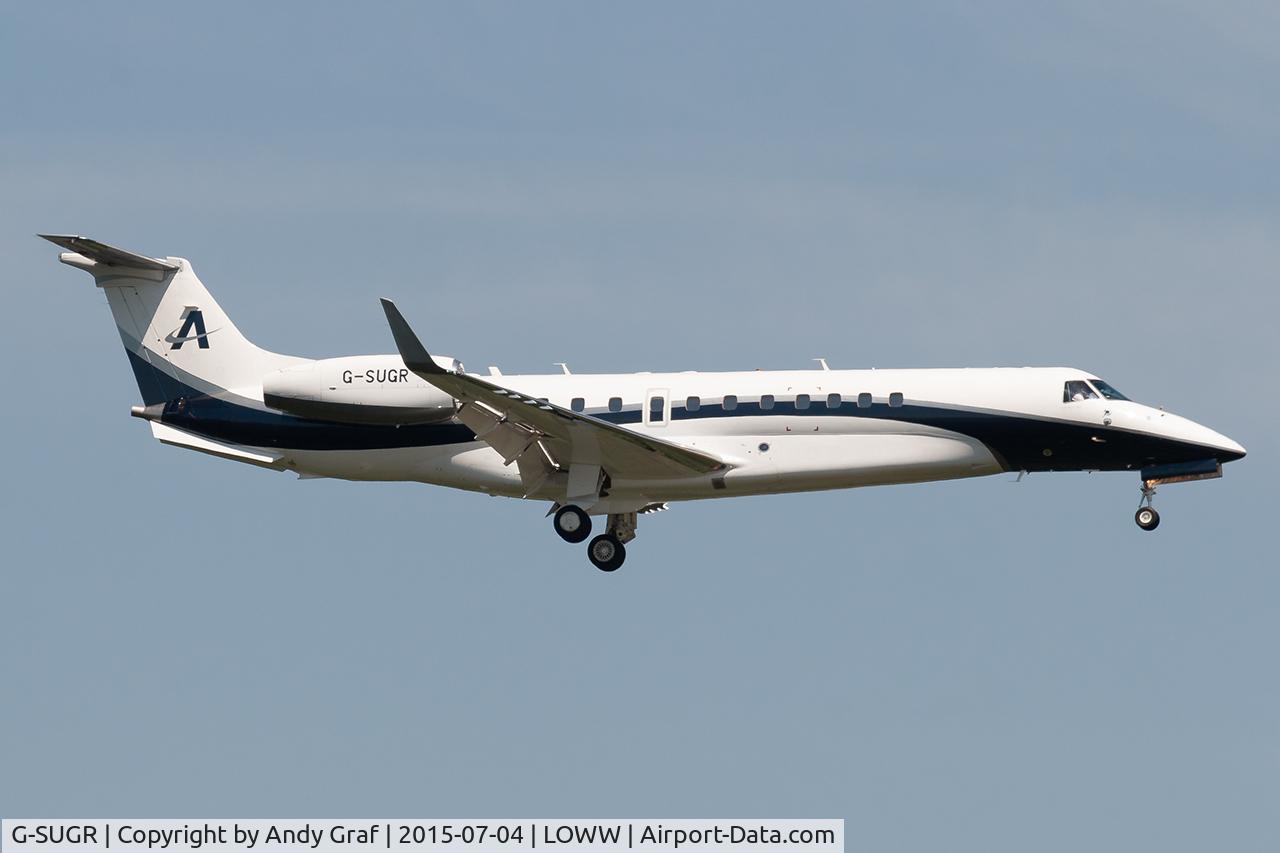 Aircraft G-SUGR, 2014 Embraer EMB-135BJ Legacy 650, c/n 14501199, Untitled EMB135, at LOWW, photo by Andy Graf