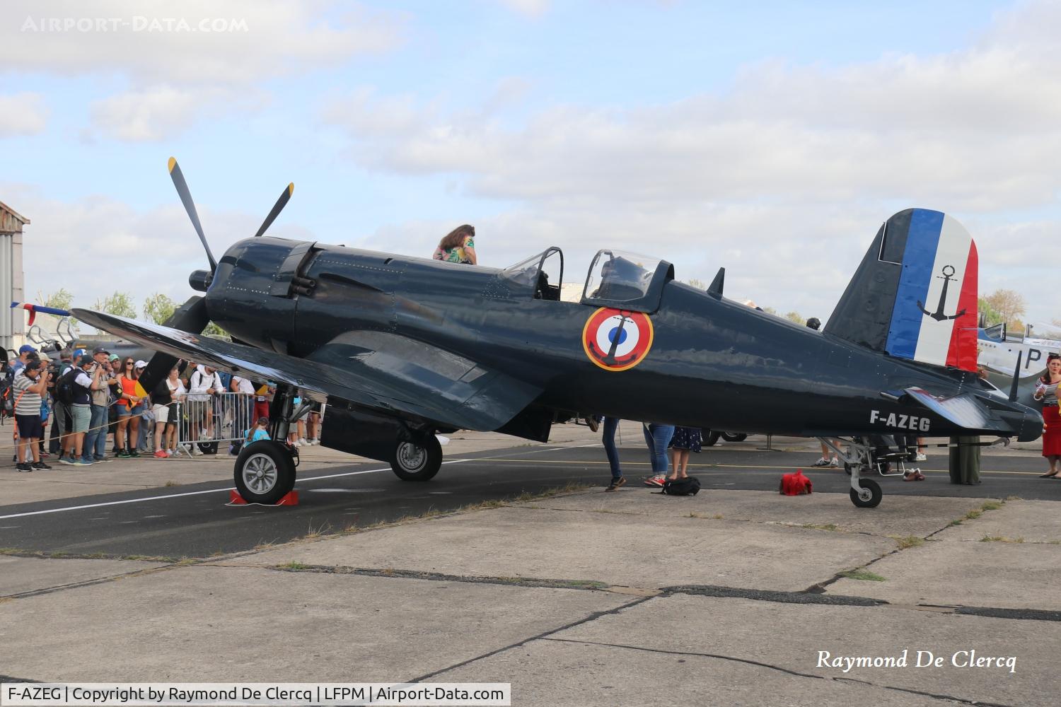 Aircraft F-AZEG, 1944 Vought F4U-5NL Corsair, c/n 124-724, At Air Legend Melun on 05-09-2026., at LFPM, photo by Raymond De Clercq