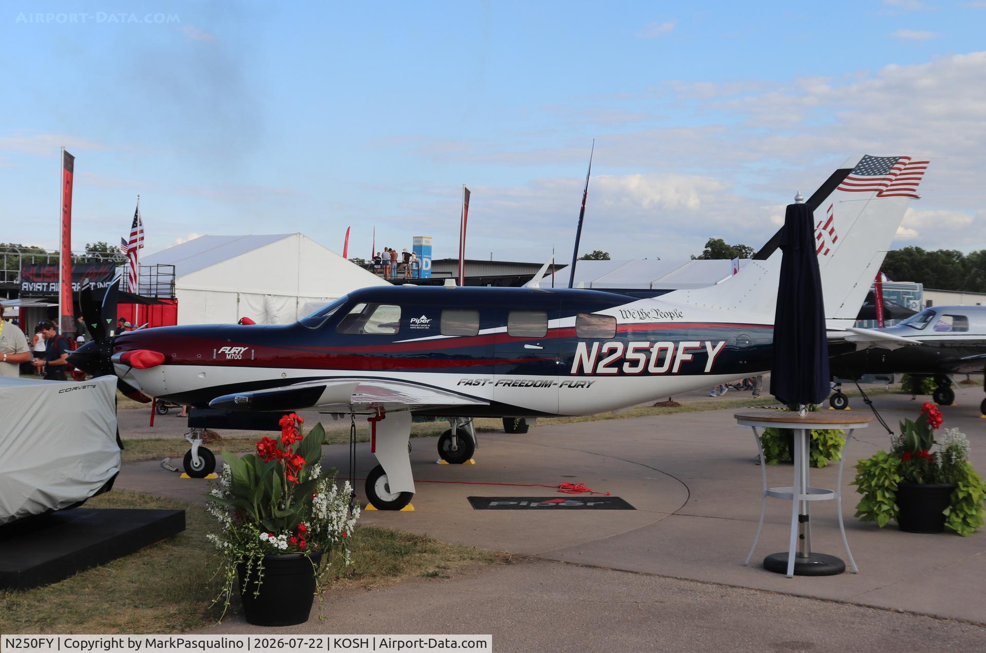 Aircraft N250FY, 2026 Piper PA-46-701TP, c/n 46020103, Piper PA-46-701TP, at KOSH, photo by MarkPasqualino