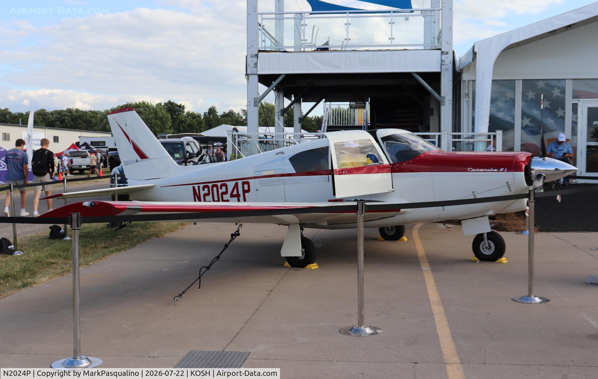 Aircraft N2024P, 1956 Piper PA-24, c/n 24-1, Piper PA-24 Prototype Comanche 24-1, at KOSH, photo by MarkPasqualino