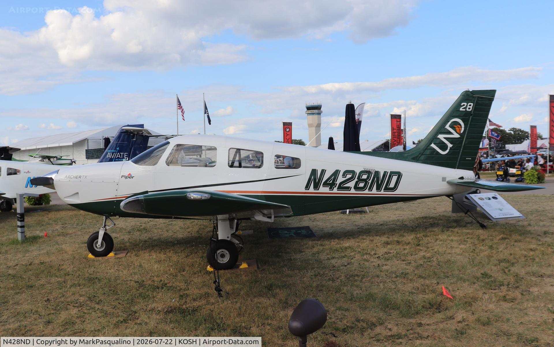 Aircraft N428ND, 2026 Piper PA-28-181, c/n 28010014, Piper PA-28-181, at KOSH, photo by MarkPasqualino