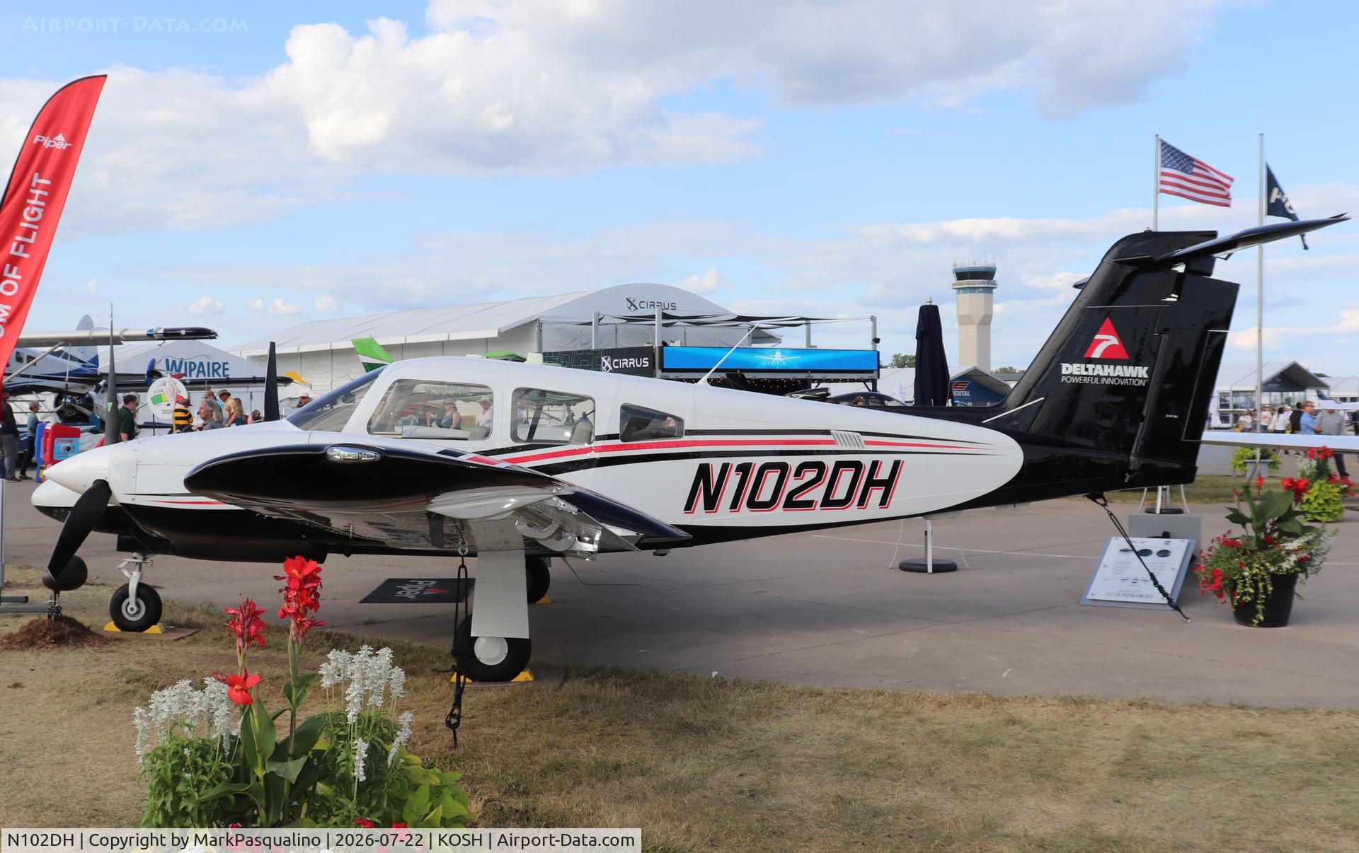 Aircraft N102DH, 2025 Piper PA-44-180 Seminole, c/n 4496597, Piper PA-44-180, at KOSH, photo by MarkPasqualino