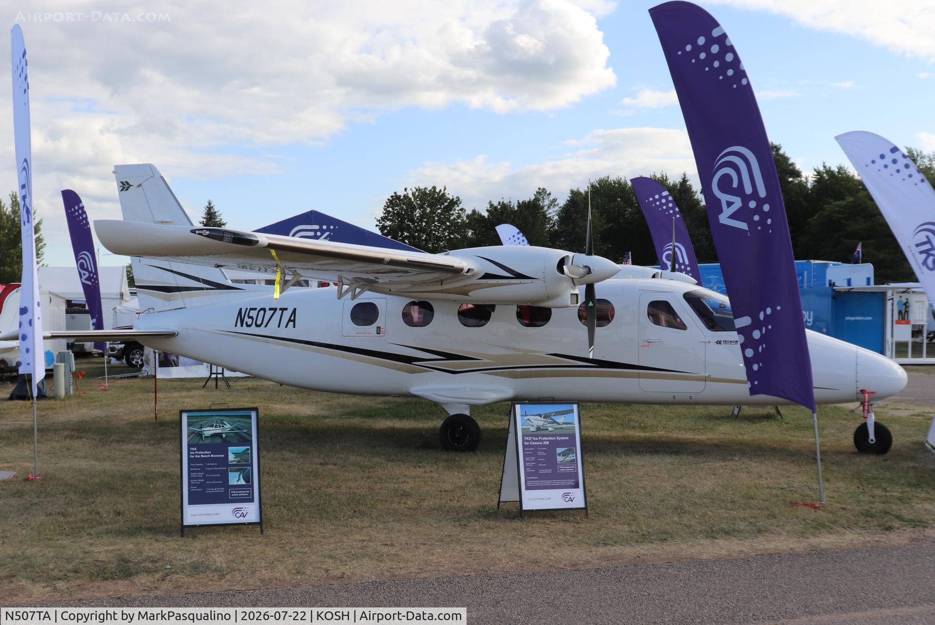 Aircraft N507TA, 2024 Tecnam P2012 Traveller, c/n 075/US, Tecnam P2012 Traveller, at KOSH, photo by MarkPasqualino