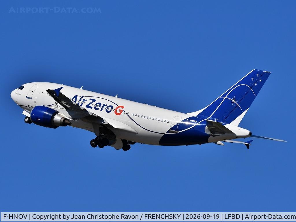 Aircraft F-HNOV, 1989 Airbus A310-304, c/n 498, Bordeaux (BOD) Santa Maria (SMA) (FHNOV), at LFBD, photo by Jean Christophe Ravon / FRENCHSKY