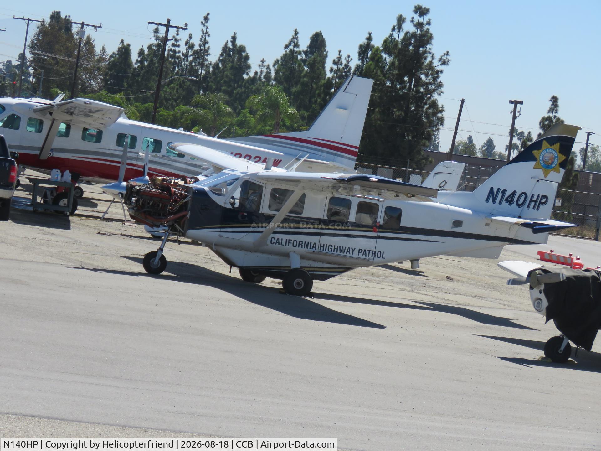 Aircraft N140HP, 2013 Gippsaero GA-8-TC320, c/n GA8-TC320-13-198, Being worked on, at CCB, photo by Helicopterfriend