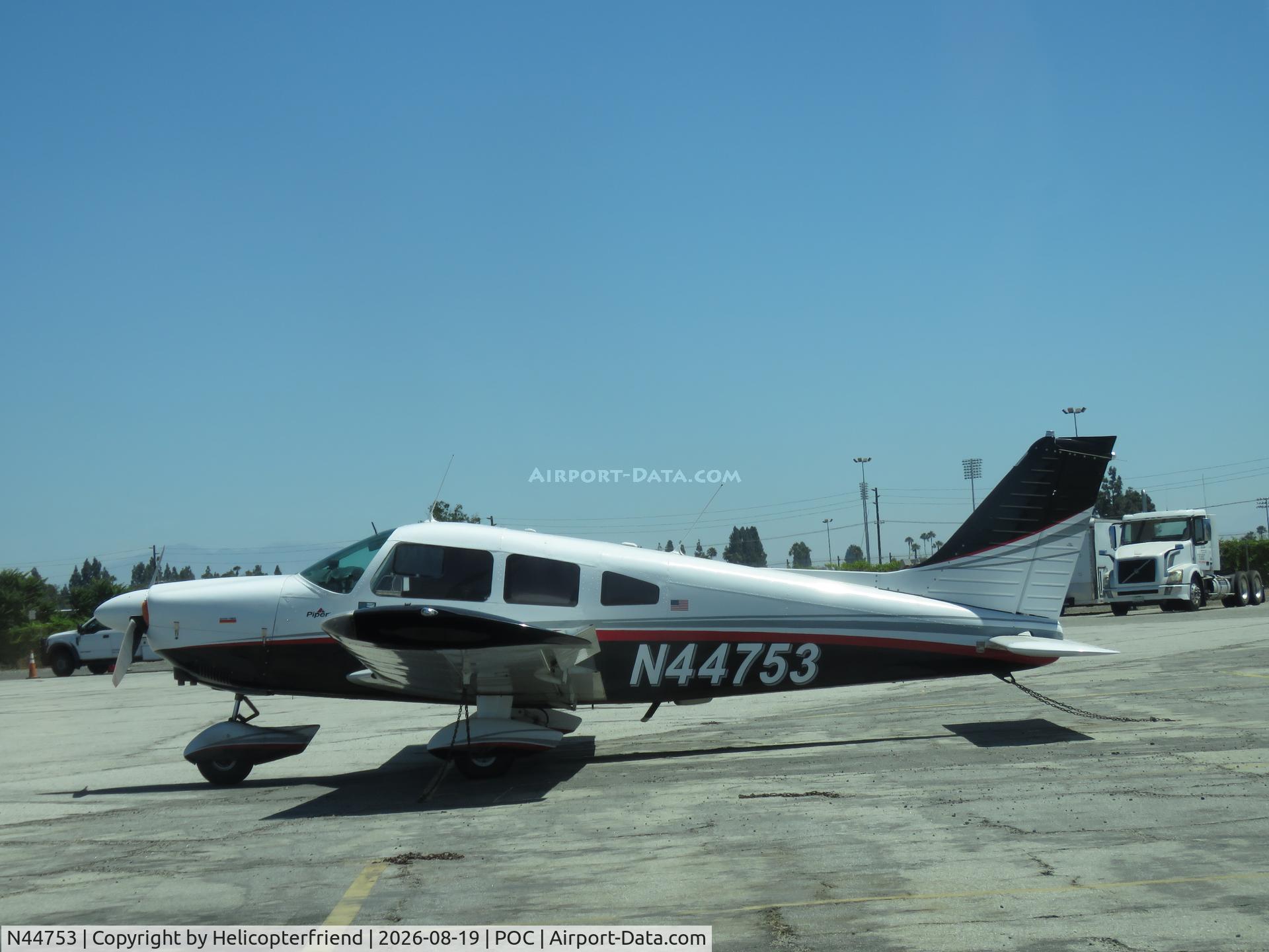 Aircraft N44753, 1974 Piper PA-28-180, c/n 28-7505006, Parked, at POC, photo by Helicopterfriend