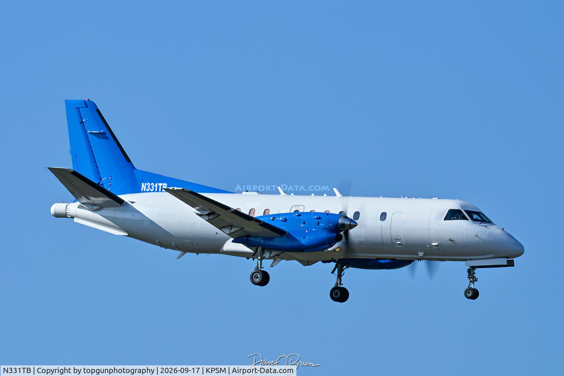 Aircraft N331TB, 1992 Saab 340B, c/n 340B-331, MIT RESEARCH1, at KPSM, photo by topgunphotography