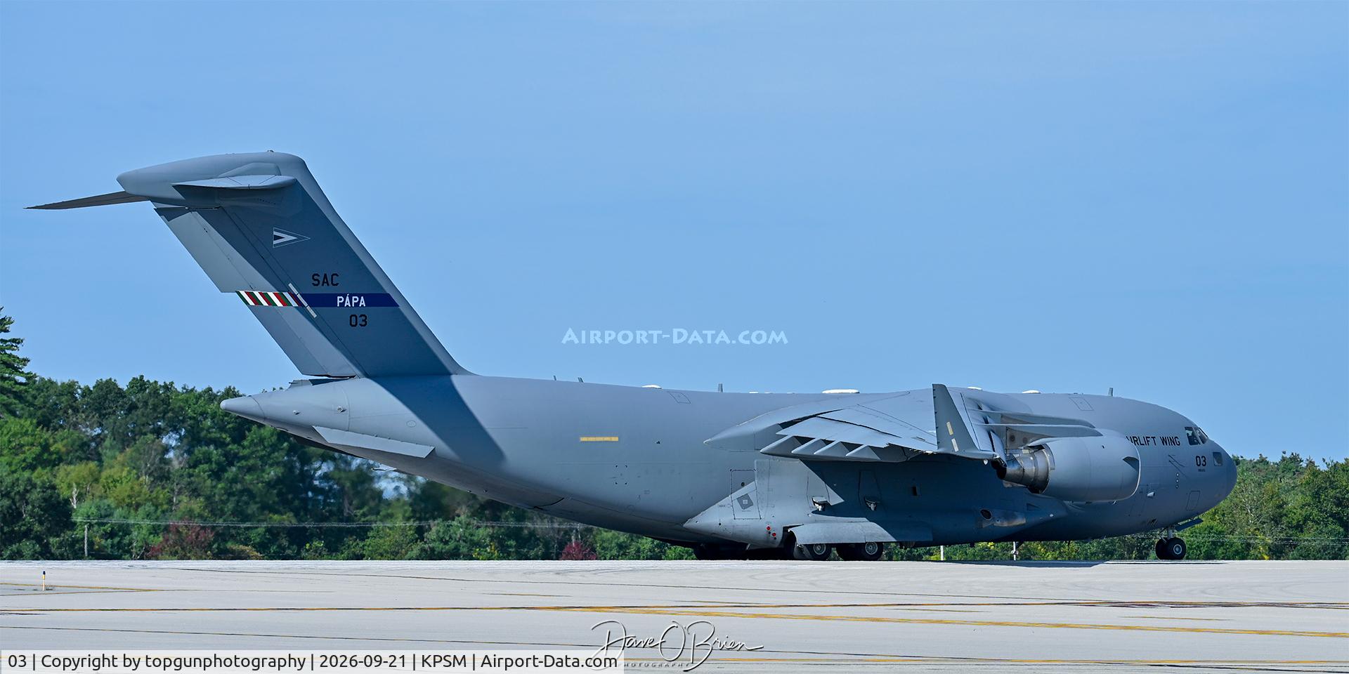 Aircraft 03, 2009 Boeing C-17A Globemaster III, c/n F-211 l/n 03, BRK98, at KPSM, photo by topgunphotography