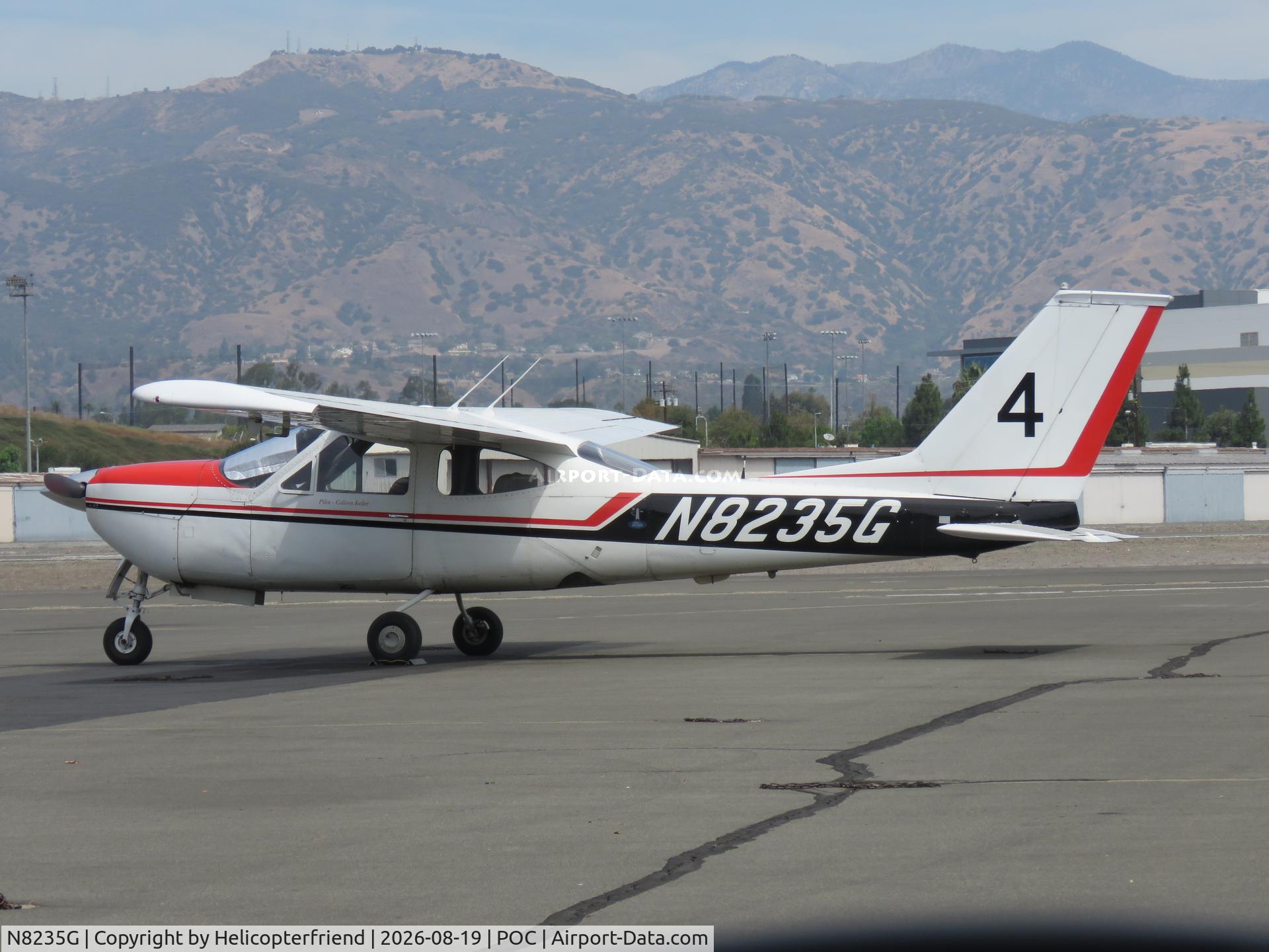 Aircraft N8235G, 1971 Cessna 177RG Cardinal, c/n 177RG0135, Parked in transit parking, at POC, photo by Helicopterfriend