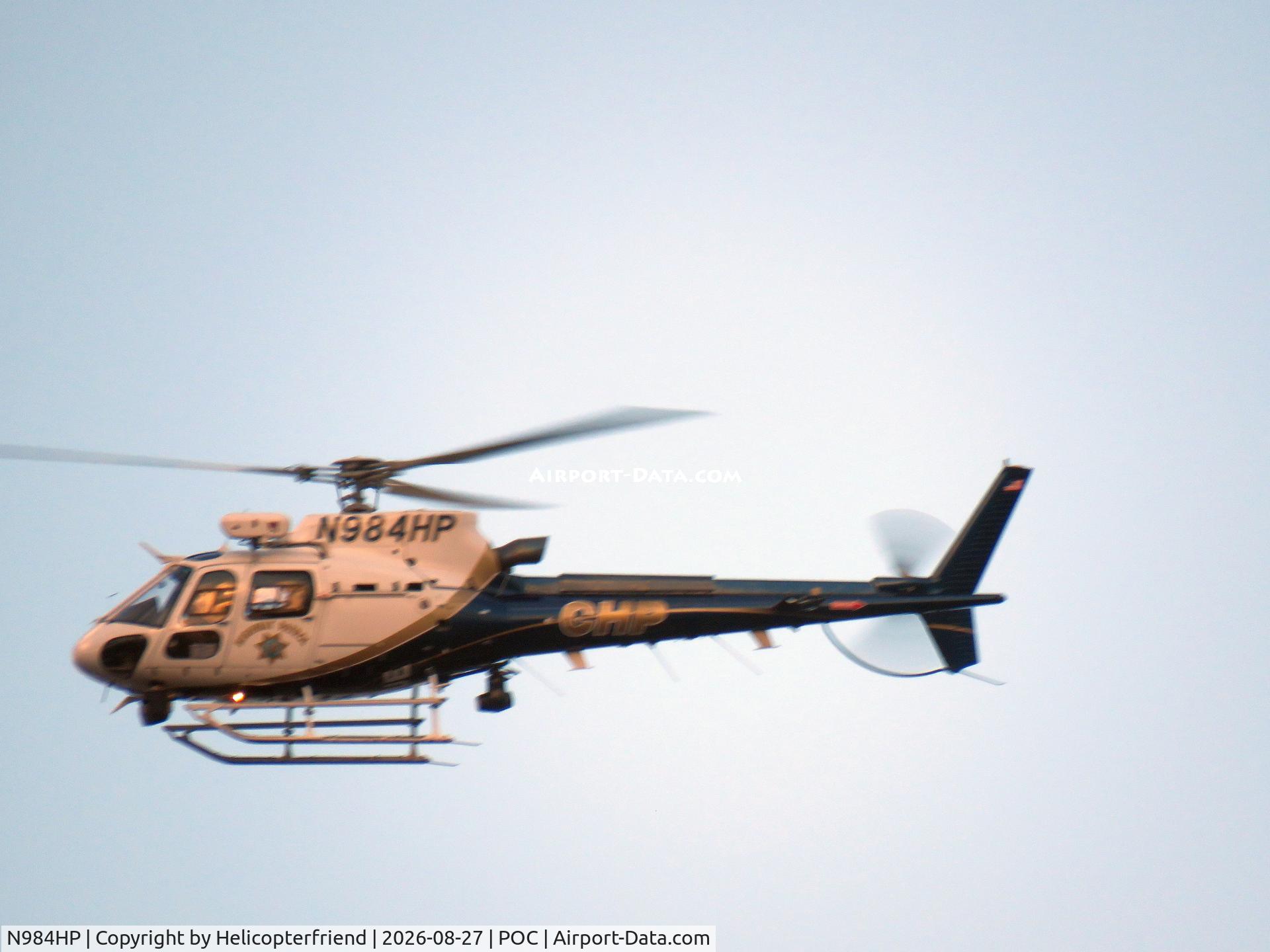 Aircraft N984HP, 2019 Airbus Helicopters AS 350B3, c/n 8653, Orbiting in Pomona, at POC, photo by Helicopterfriend