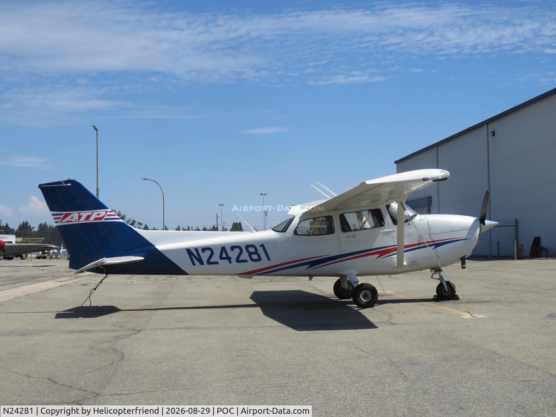 Aircraft N24281, 2024 Textron (Cessna) 172S, c/n 172S13185, Parked in ATP parking, at POC, photo by Helicopterfriend