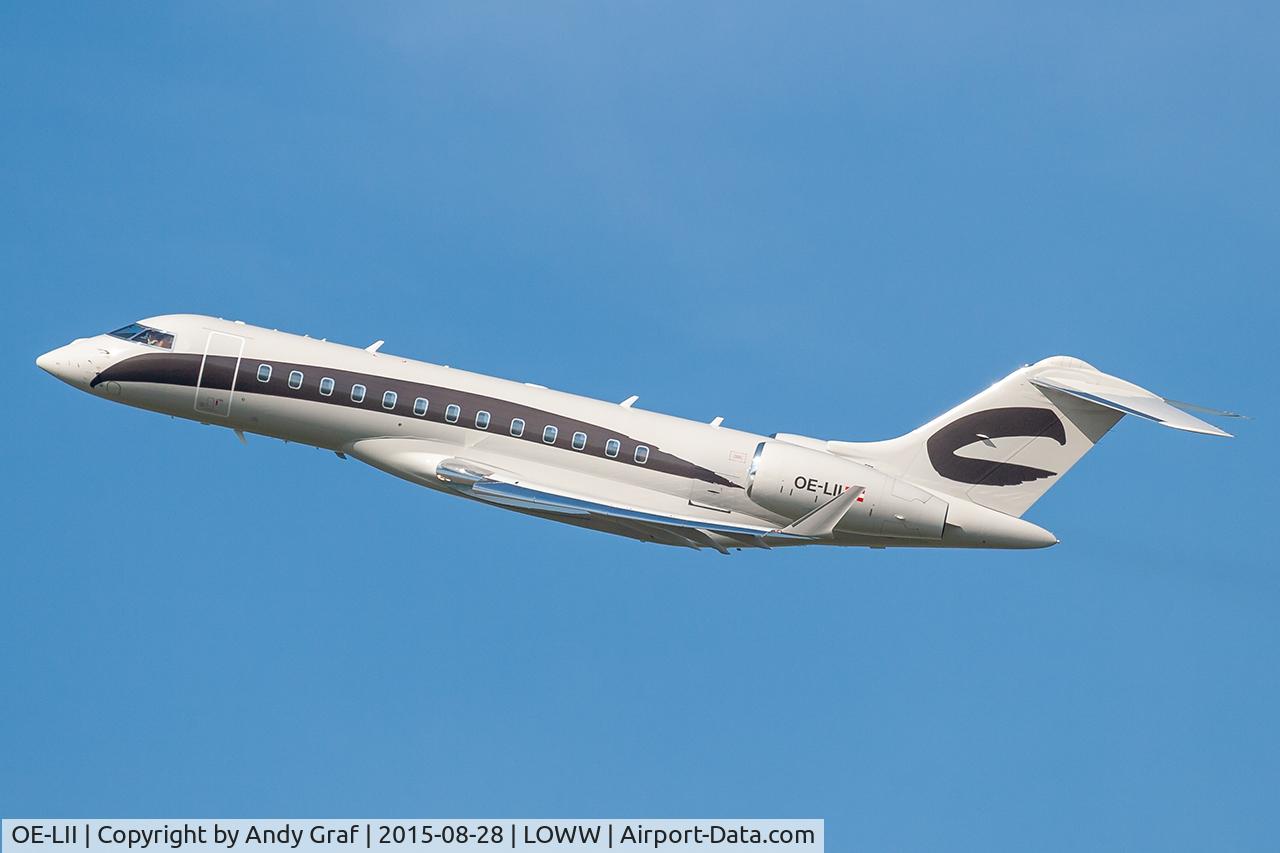 Aircraft OE-LII, 2013 Bombardier Global 6000 (BD-700-1A10), c/n 9609, Untitled BD700, at LOWW, photo by Andy Graf