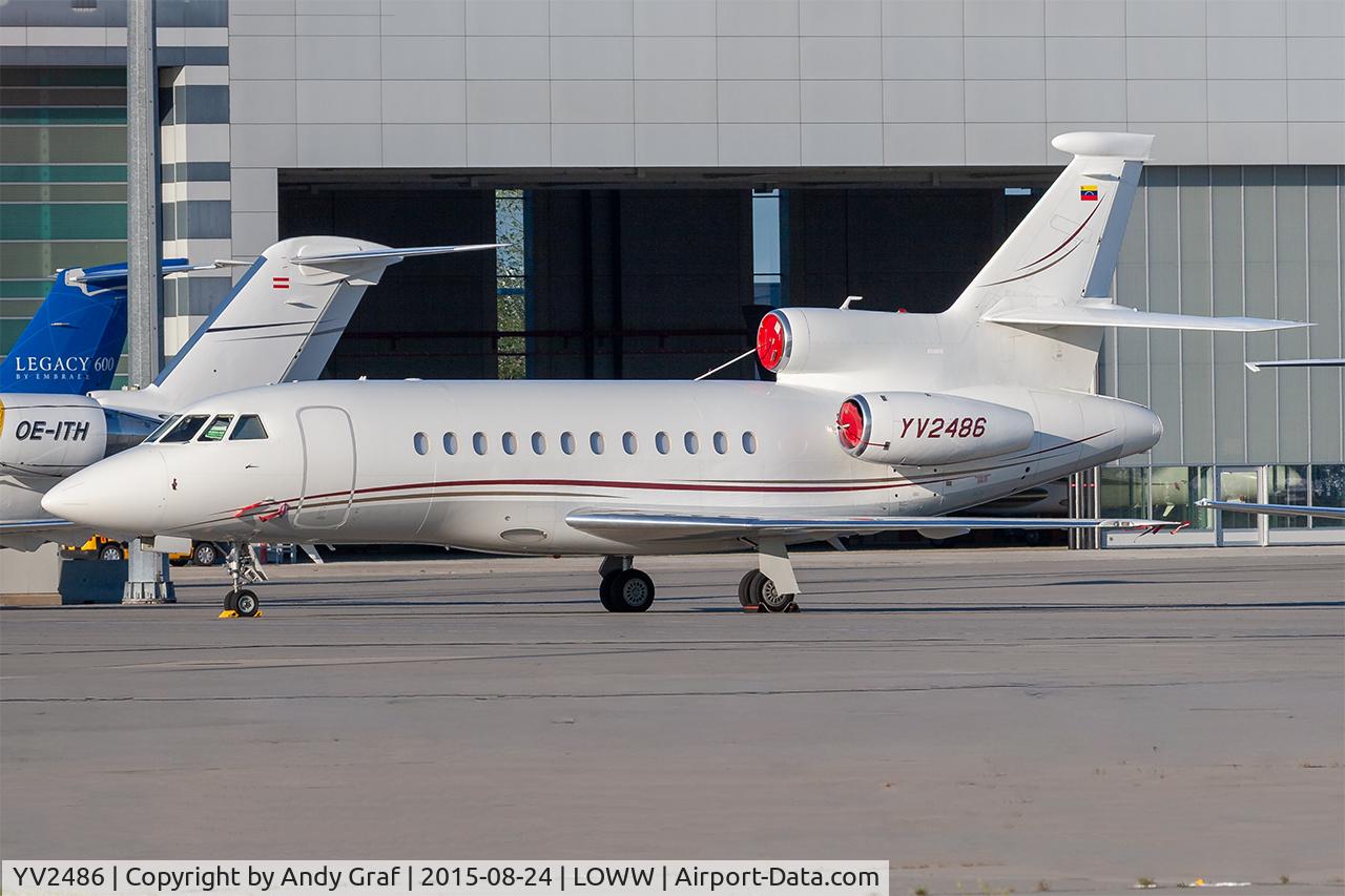 Aircraft YV2486, Dassault Falcon 900, c/n 197, Untitled Falcon 900, at LOWW, photo by Andy Graf
