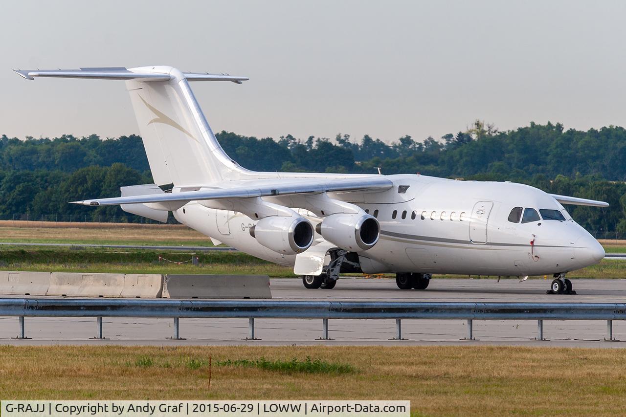 Aircraft G-RAJJ, 1988 British Aerospace BAe.146-200, c/n E2108 l/n 108, Untitled BAE146-200, at LOWW, photo by Andy Graf