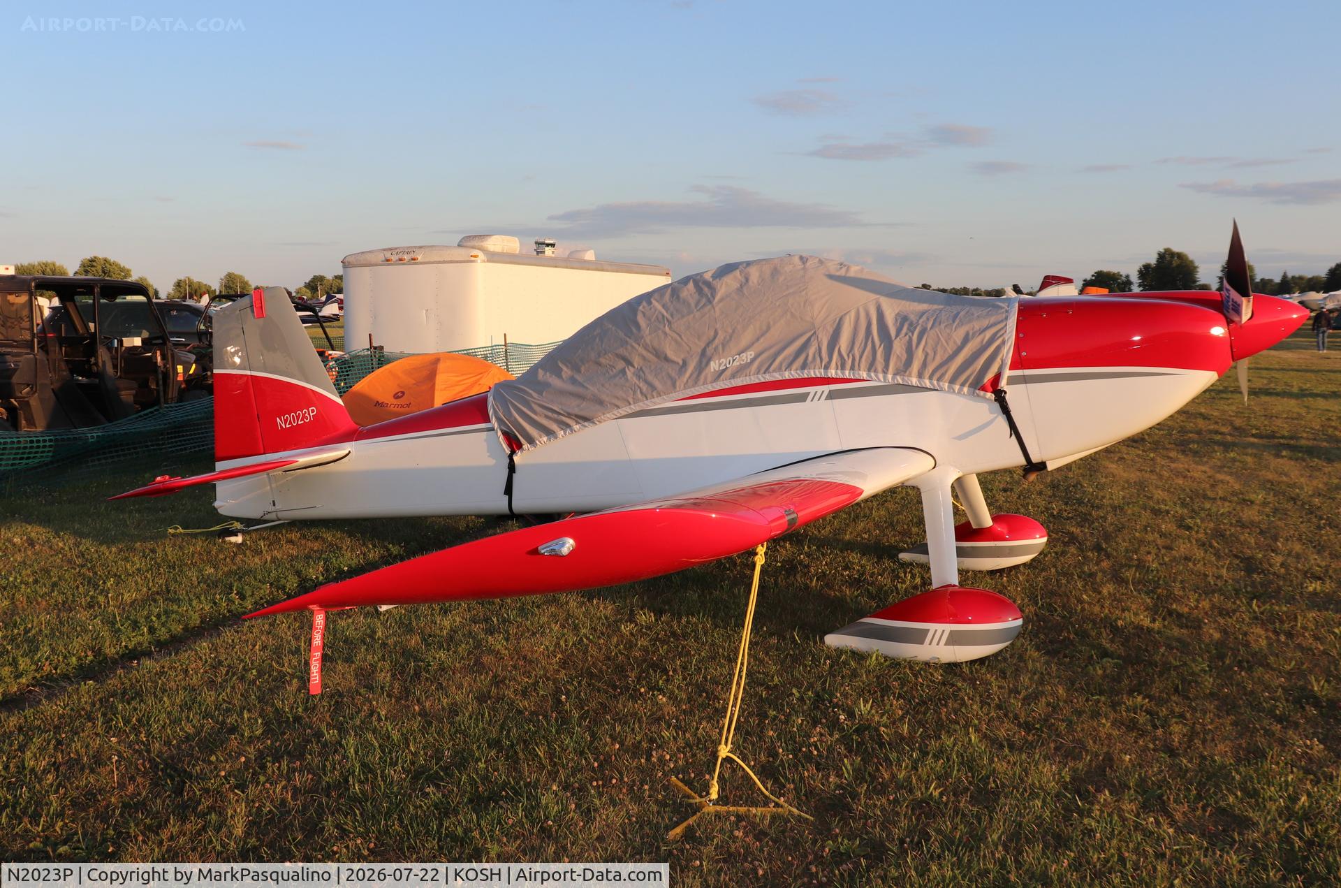 Aircraft N2023P, 2024 Vans RV-8, c/n 80008, Vans RV-8, at KOSH, photo by MarkPasqualino