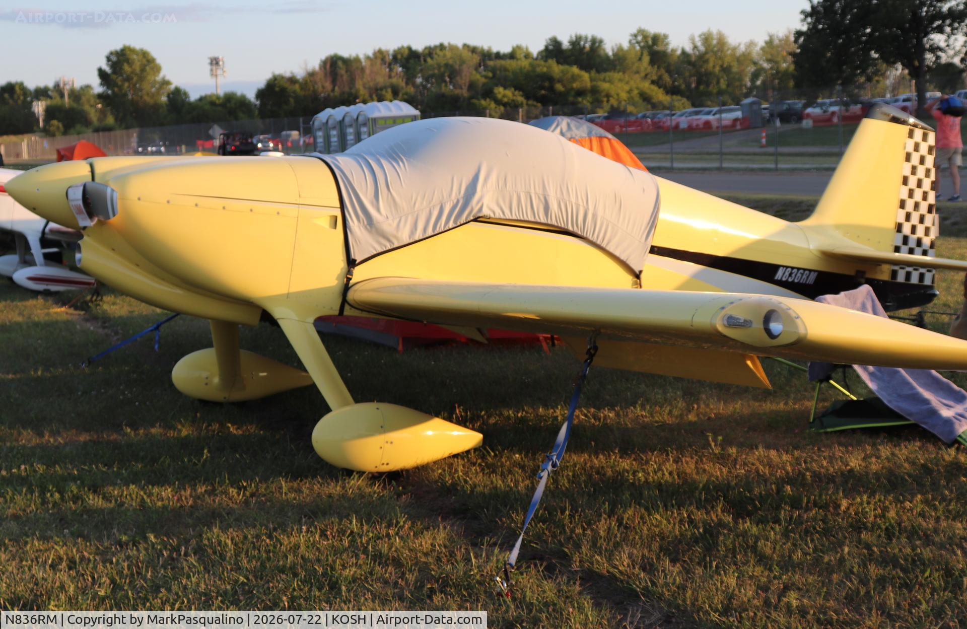 Aircraft N836RM, 1999 Vans RV-6, c/n 24757, Vans RV-6, at KOSH, photo by MarkPasqualino